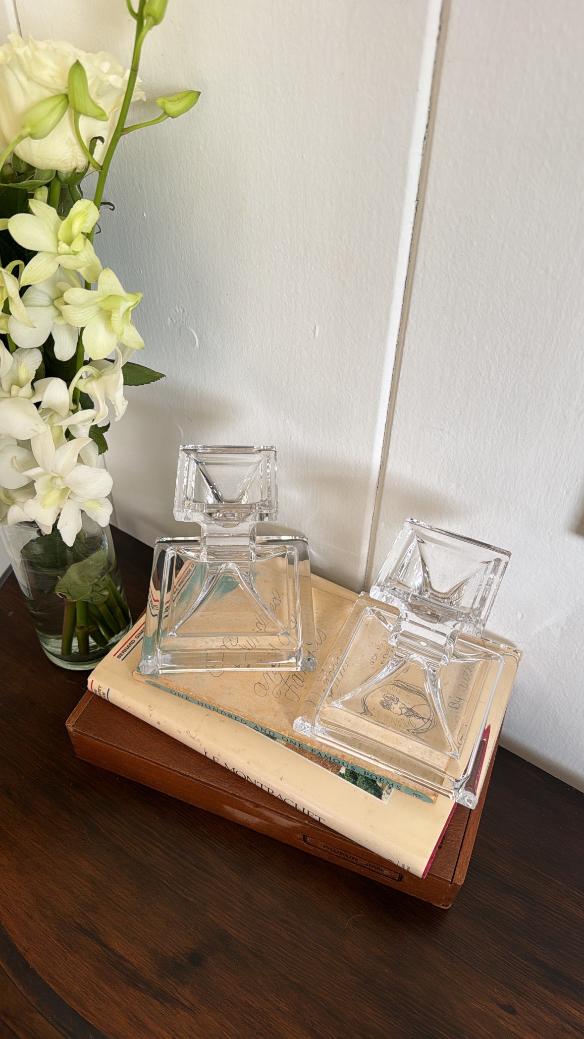 Golden Hour Crystal Candlesticks, Set of 2
