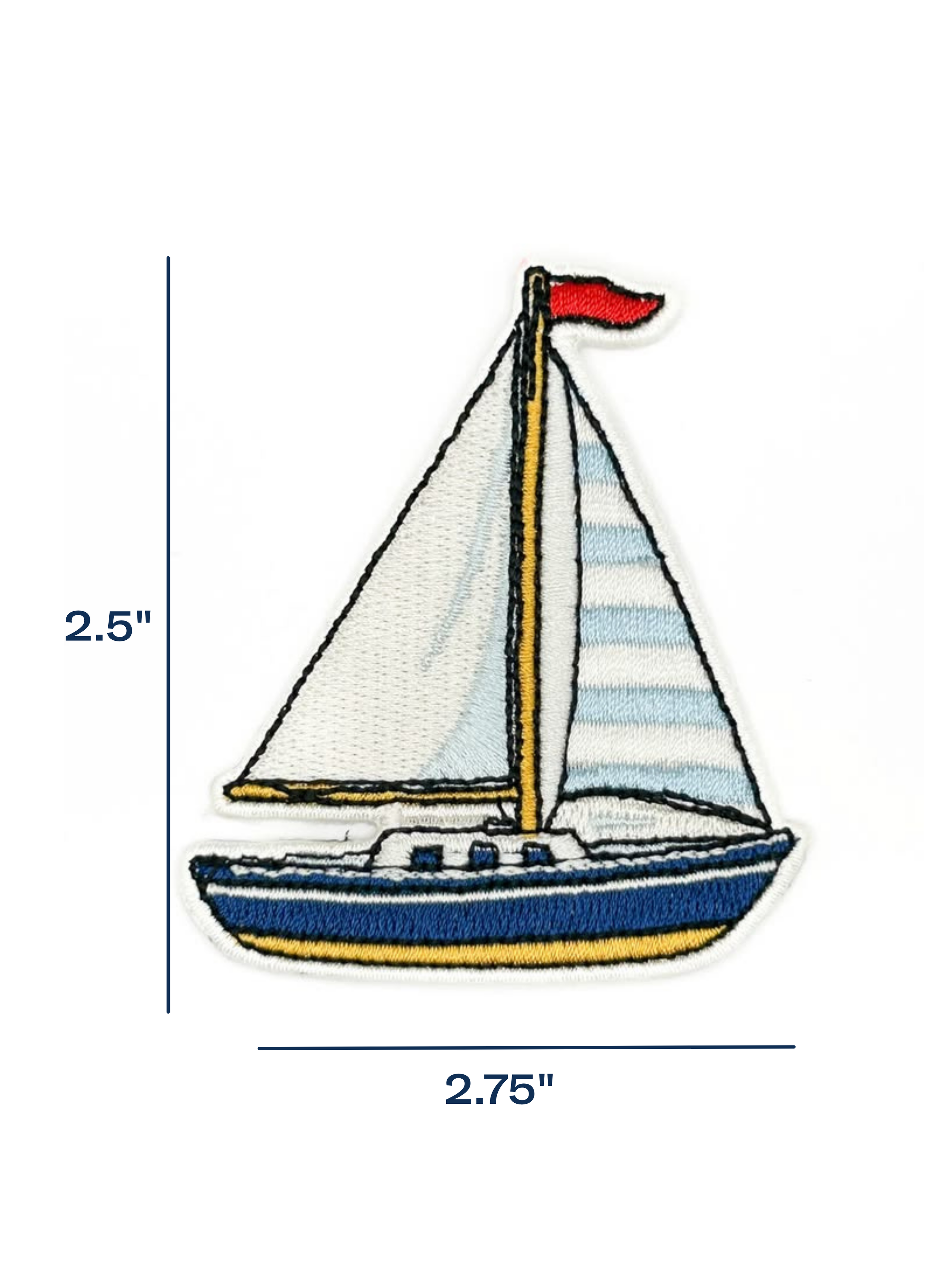 Sailboat Iron-On Patch
