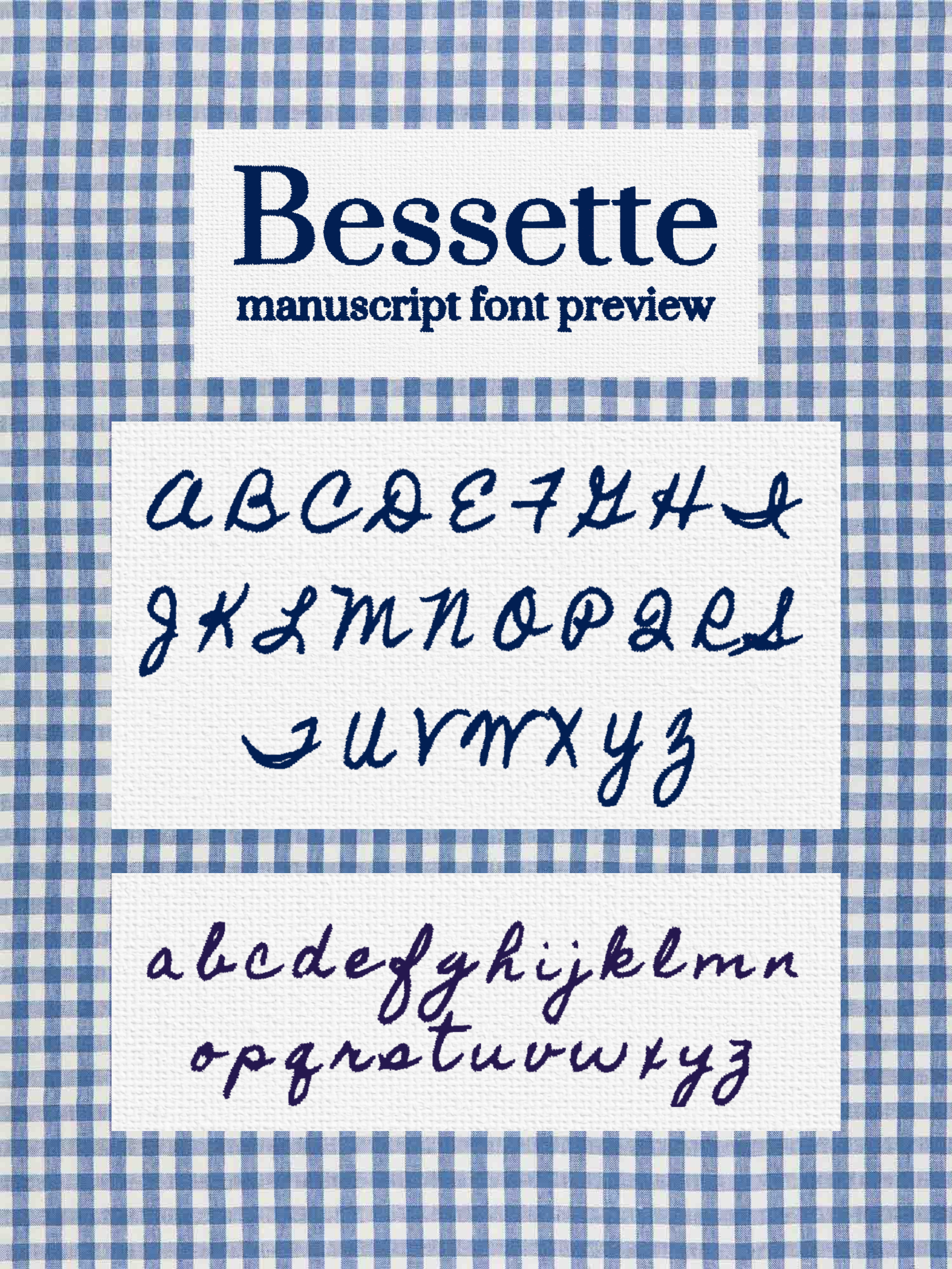 Manuscript Monogram Cocktail Napkins