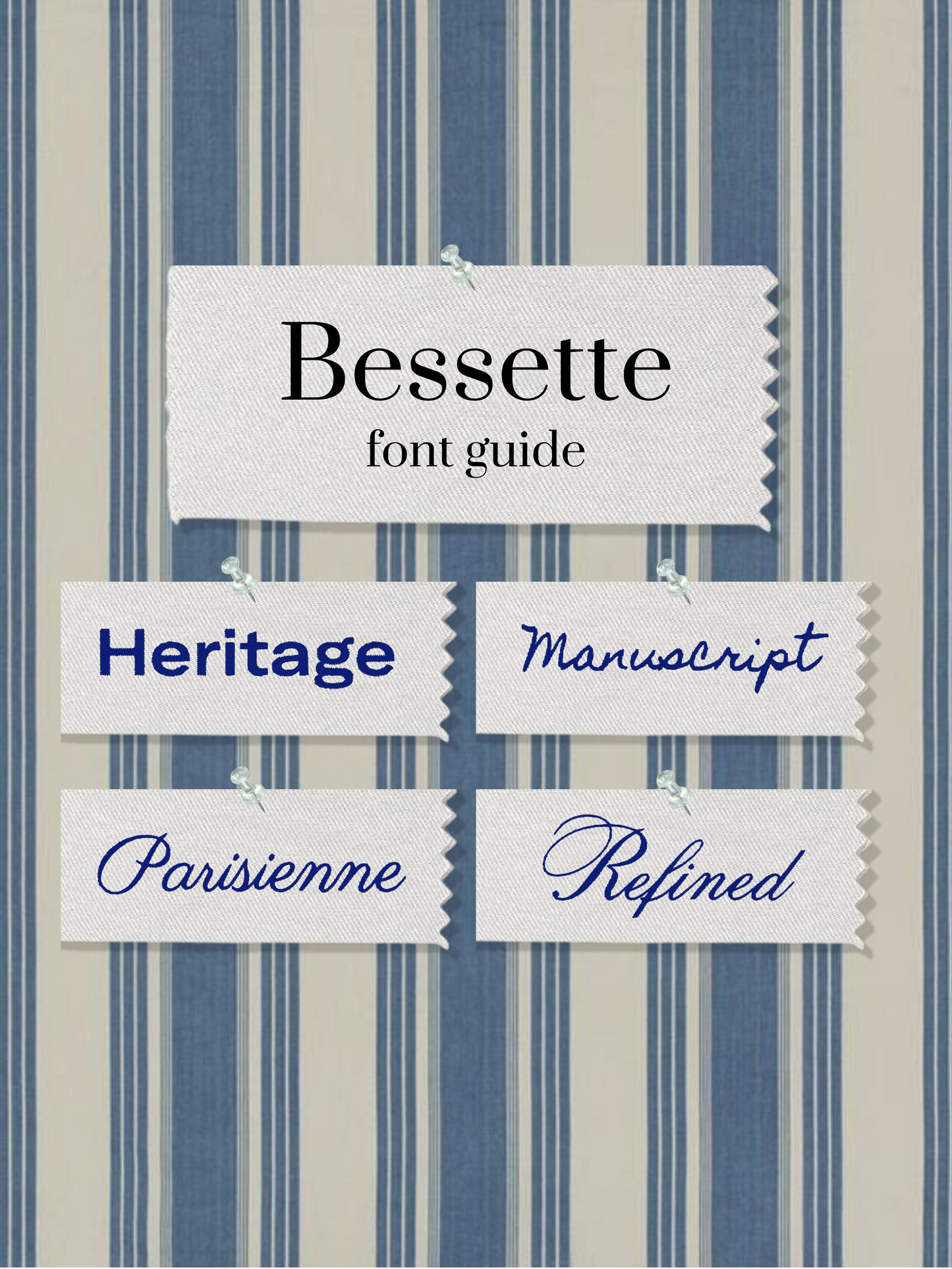 Toile Personalized Dinner Napkin