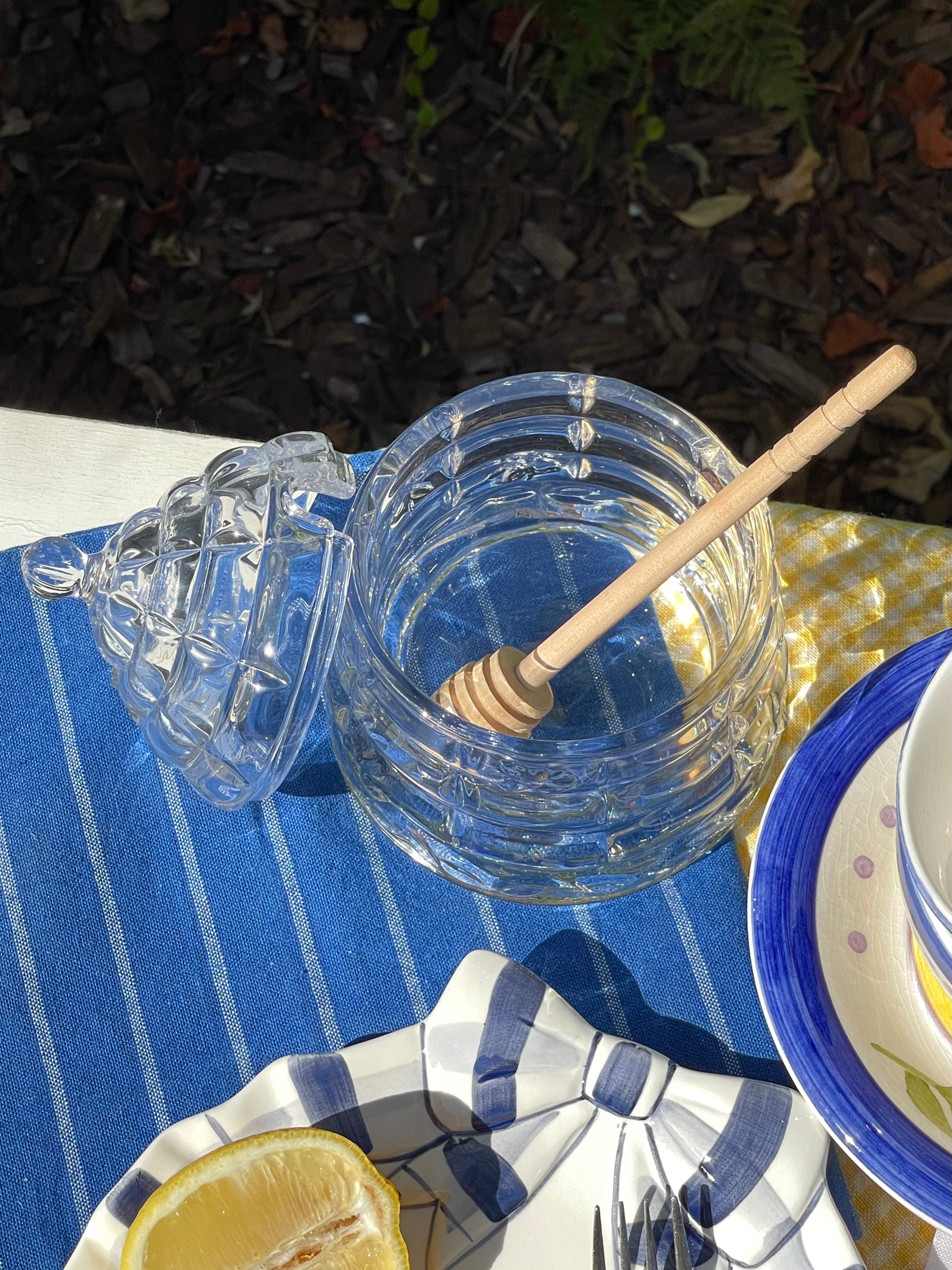 Crystal Beehive Honey Bowl