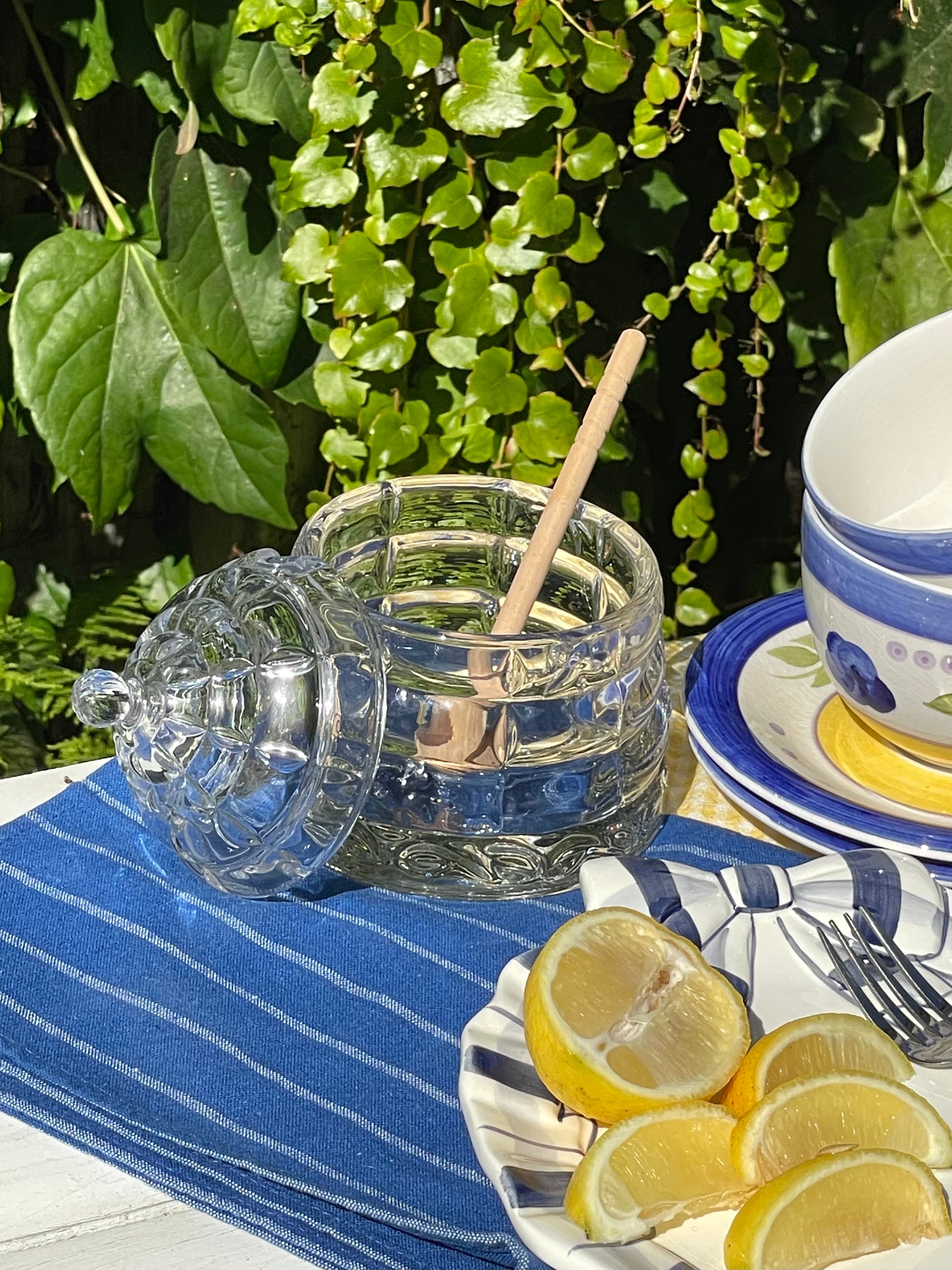 Crystal Beehive Honey Bowl