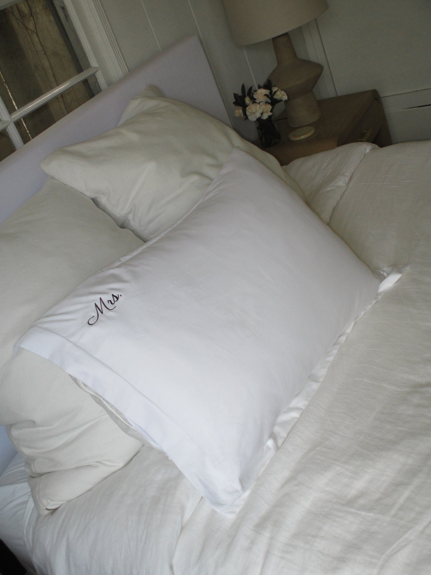 Embroidered Pillow Sham