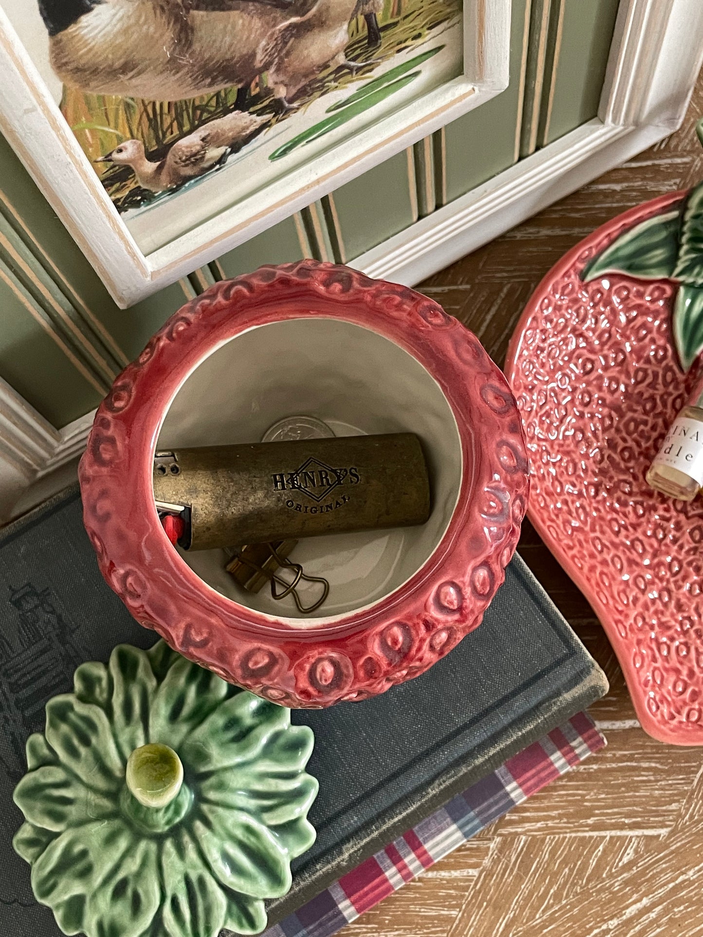 Strawberry Jar with Lid
