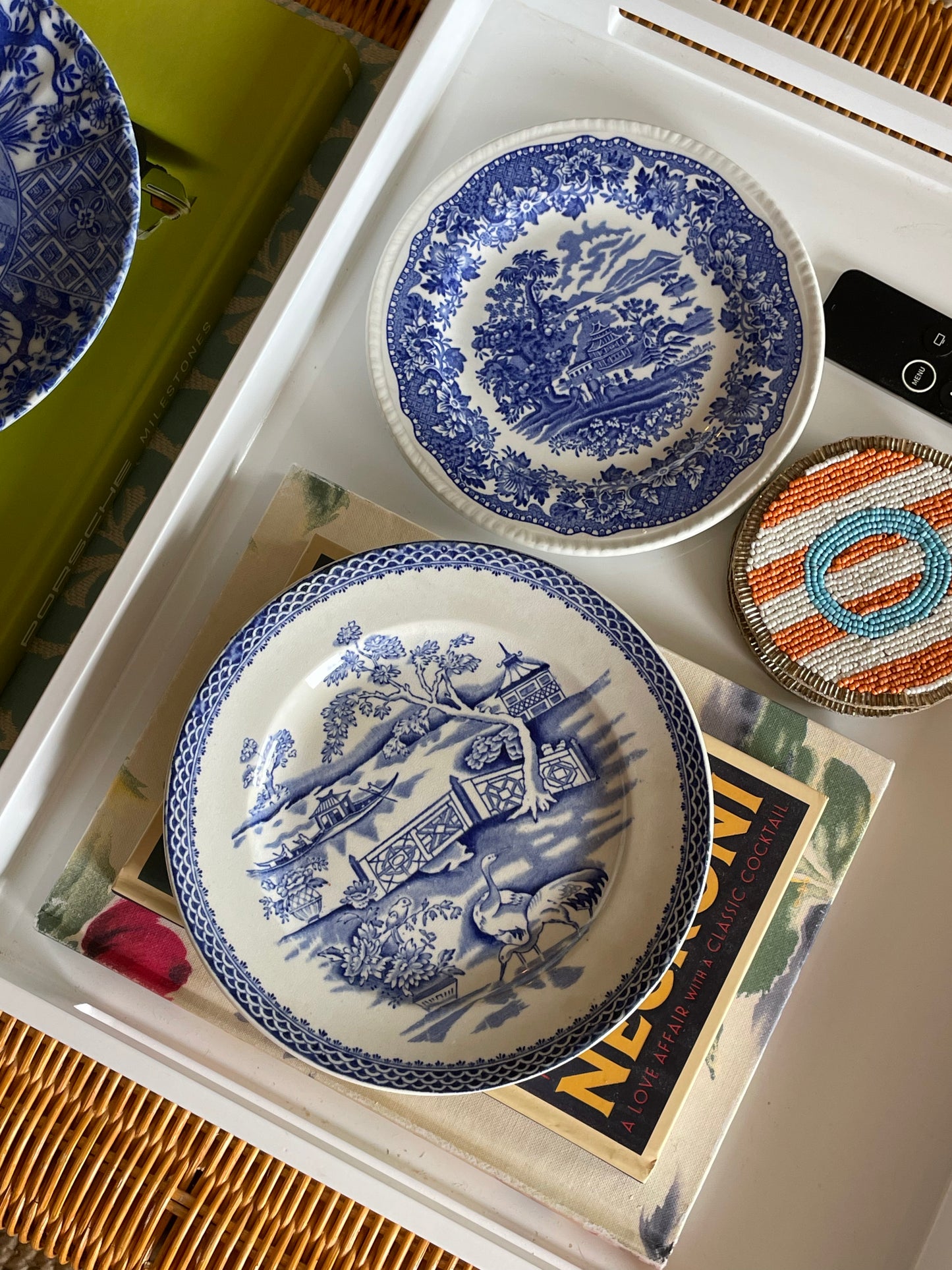 Seaspray Chinoiserie Plates, Set of 3