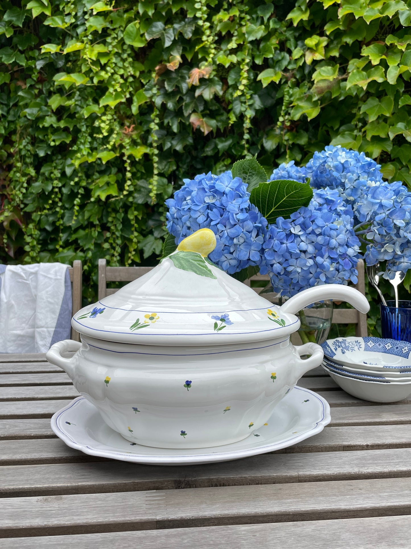 Crater Lake Ceramic Tureen