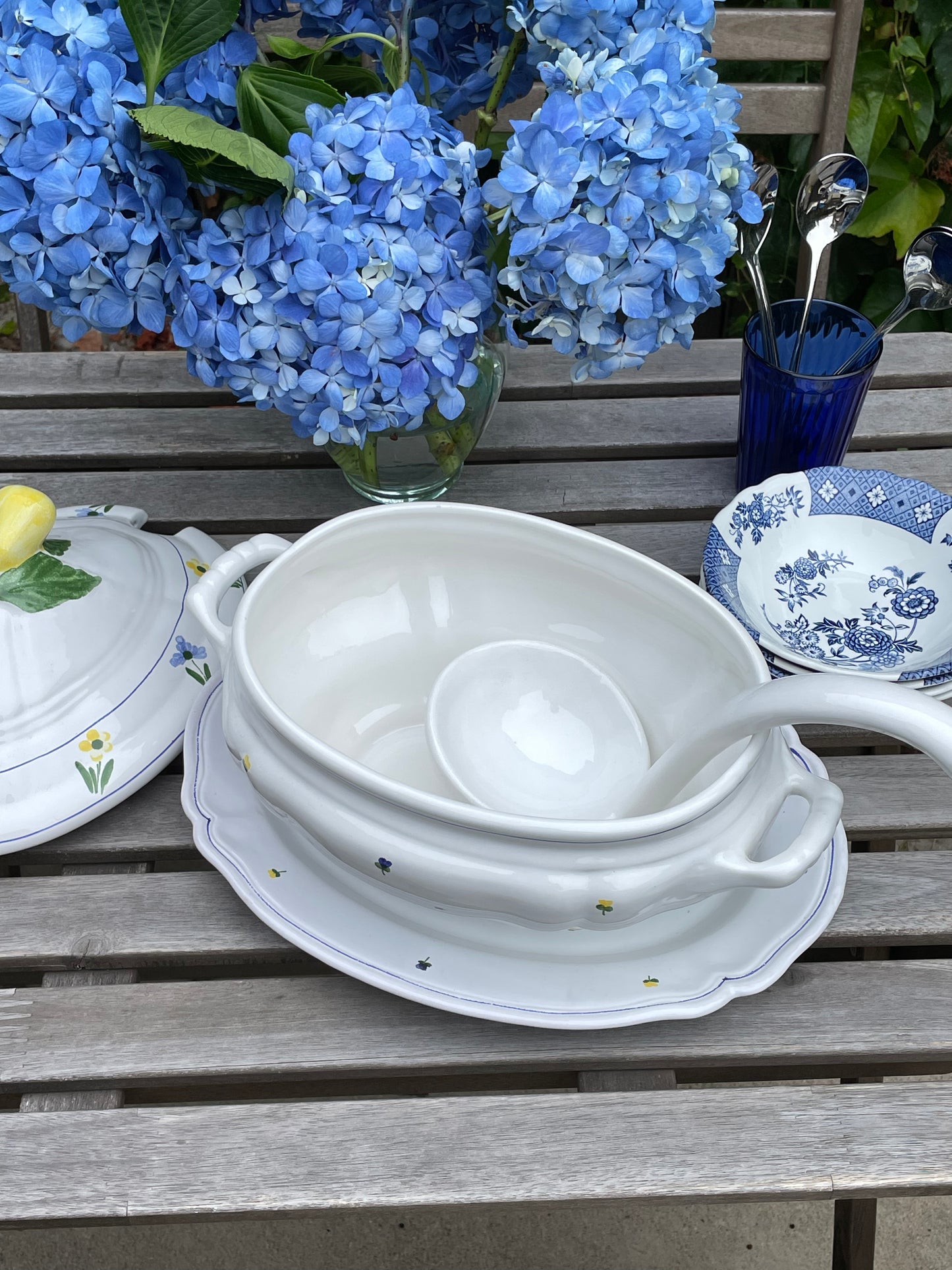 Crater Lake Ceramic Tureen