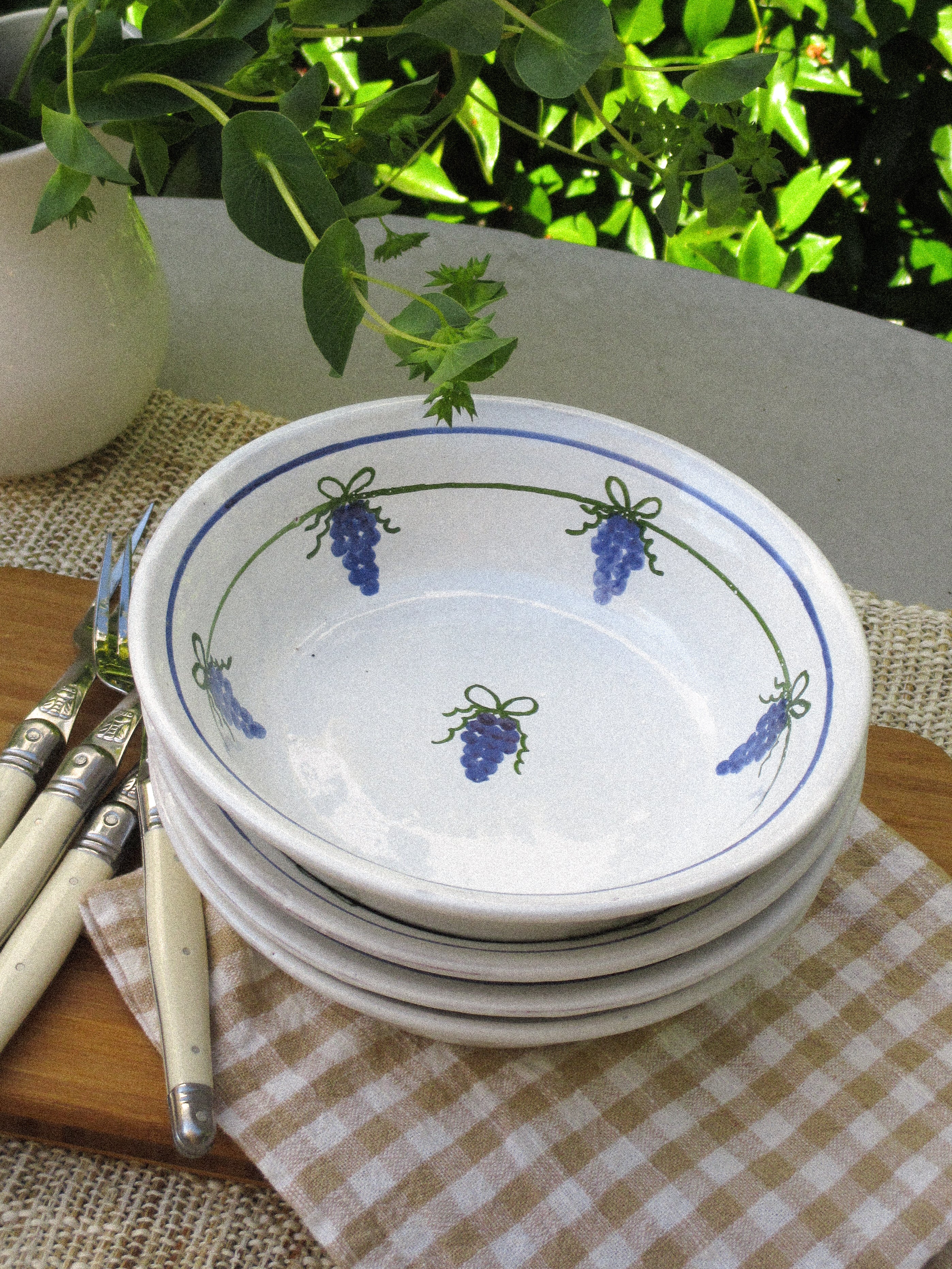 Sweet Grape Bowls, Set of 4