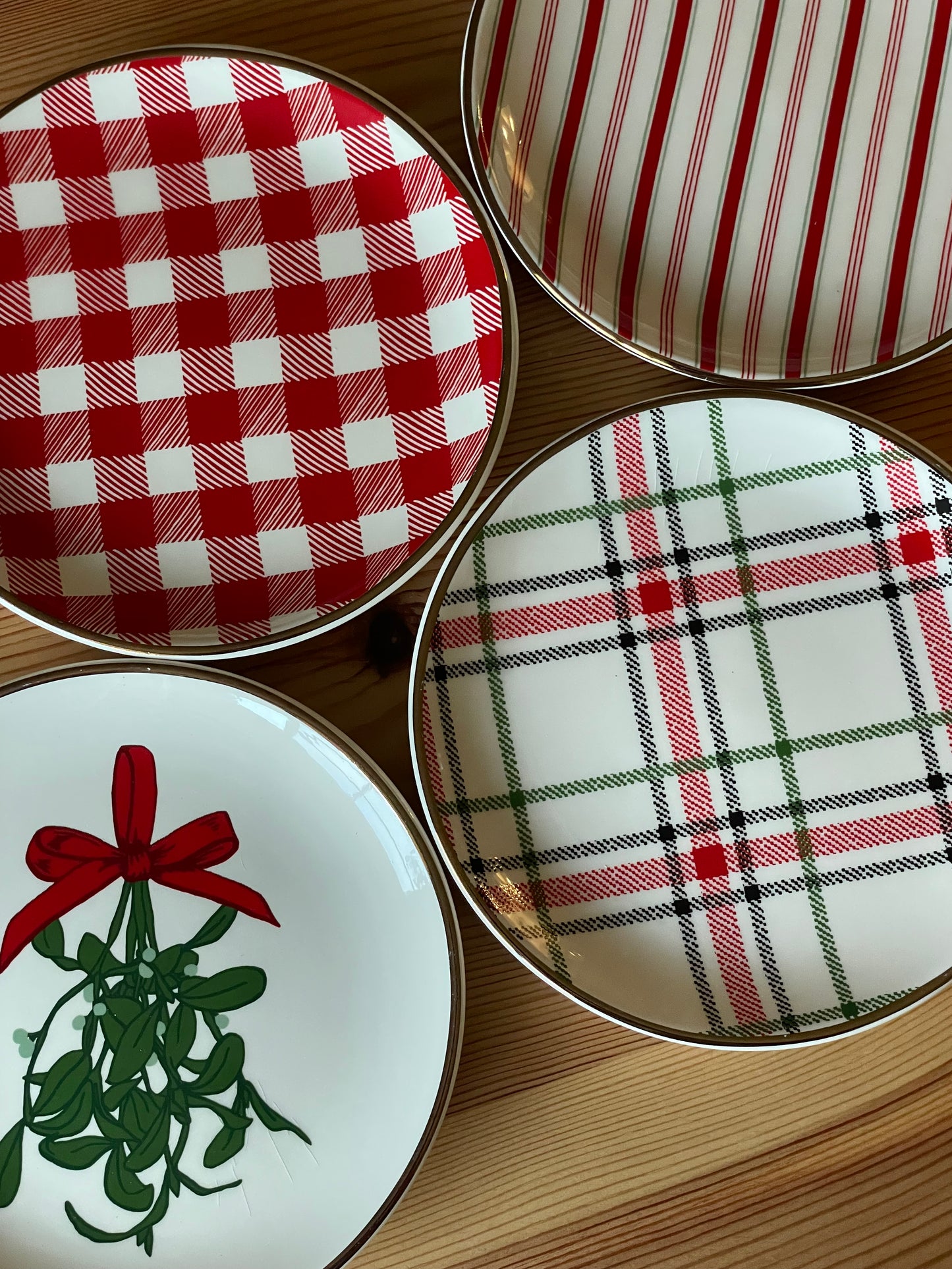 Winter Whimsy Dessert Plates, Set of 4