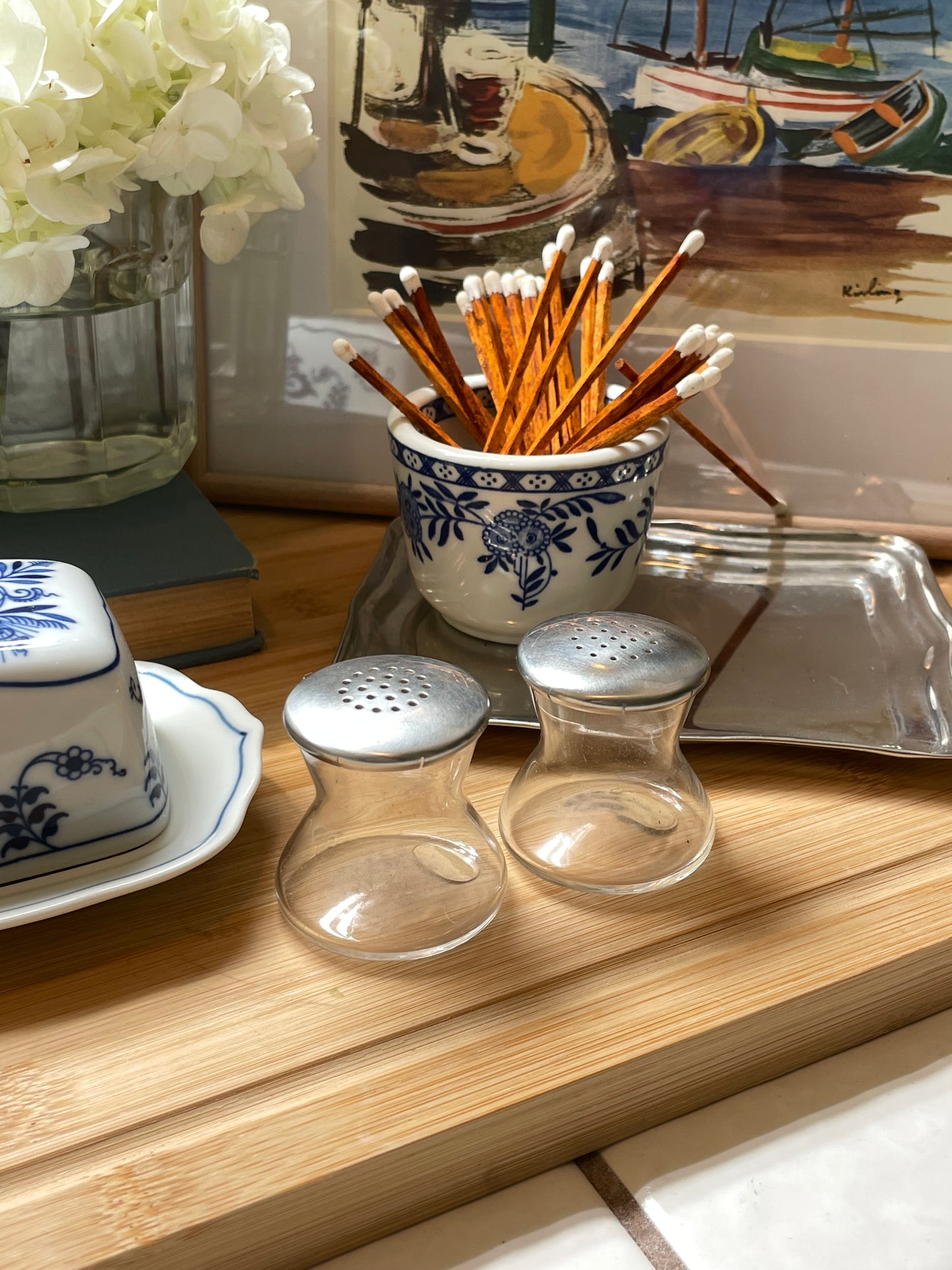 Lexington Glass Salt and Pepper Shakers