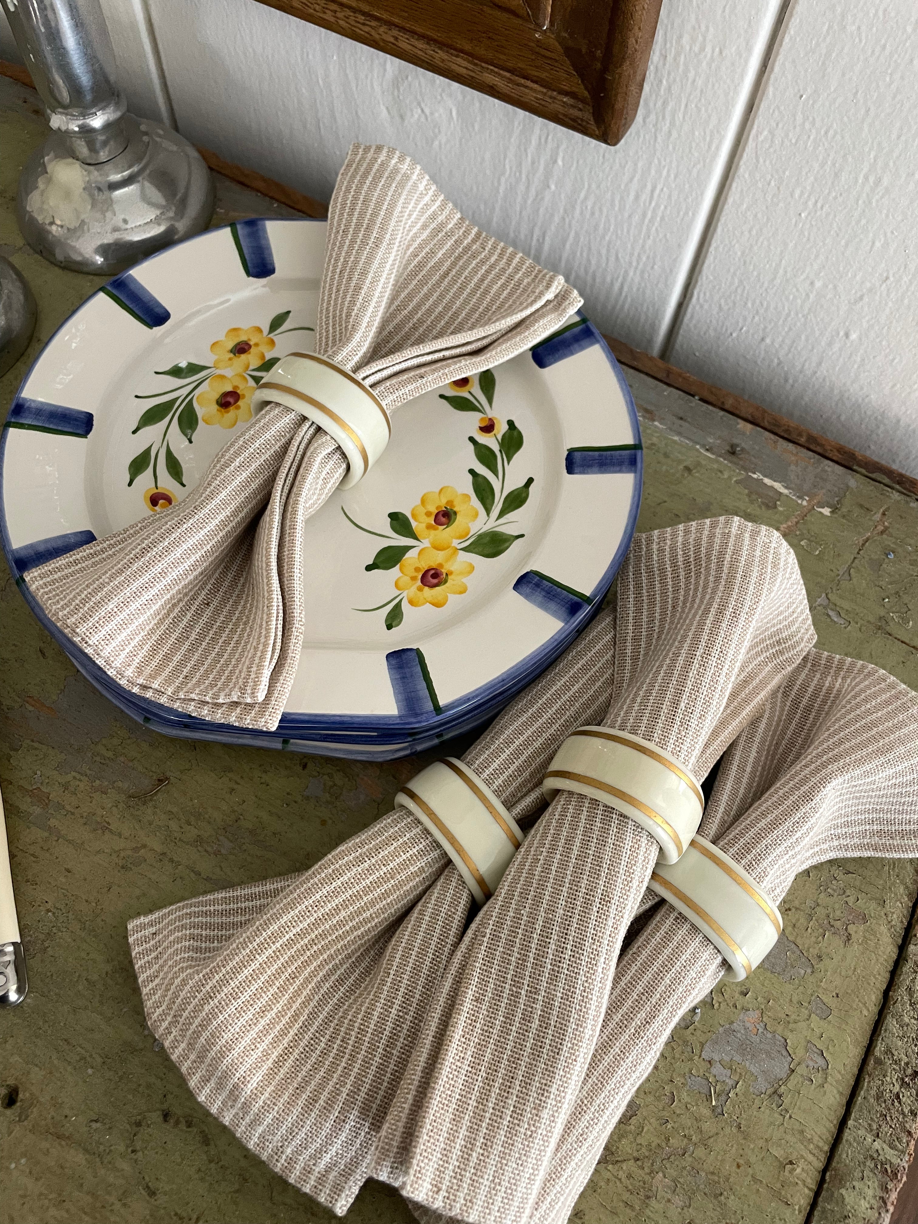 Notting Hill Napkin Rings, Set of 4