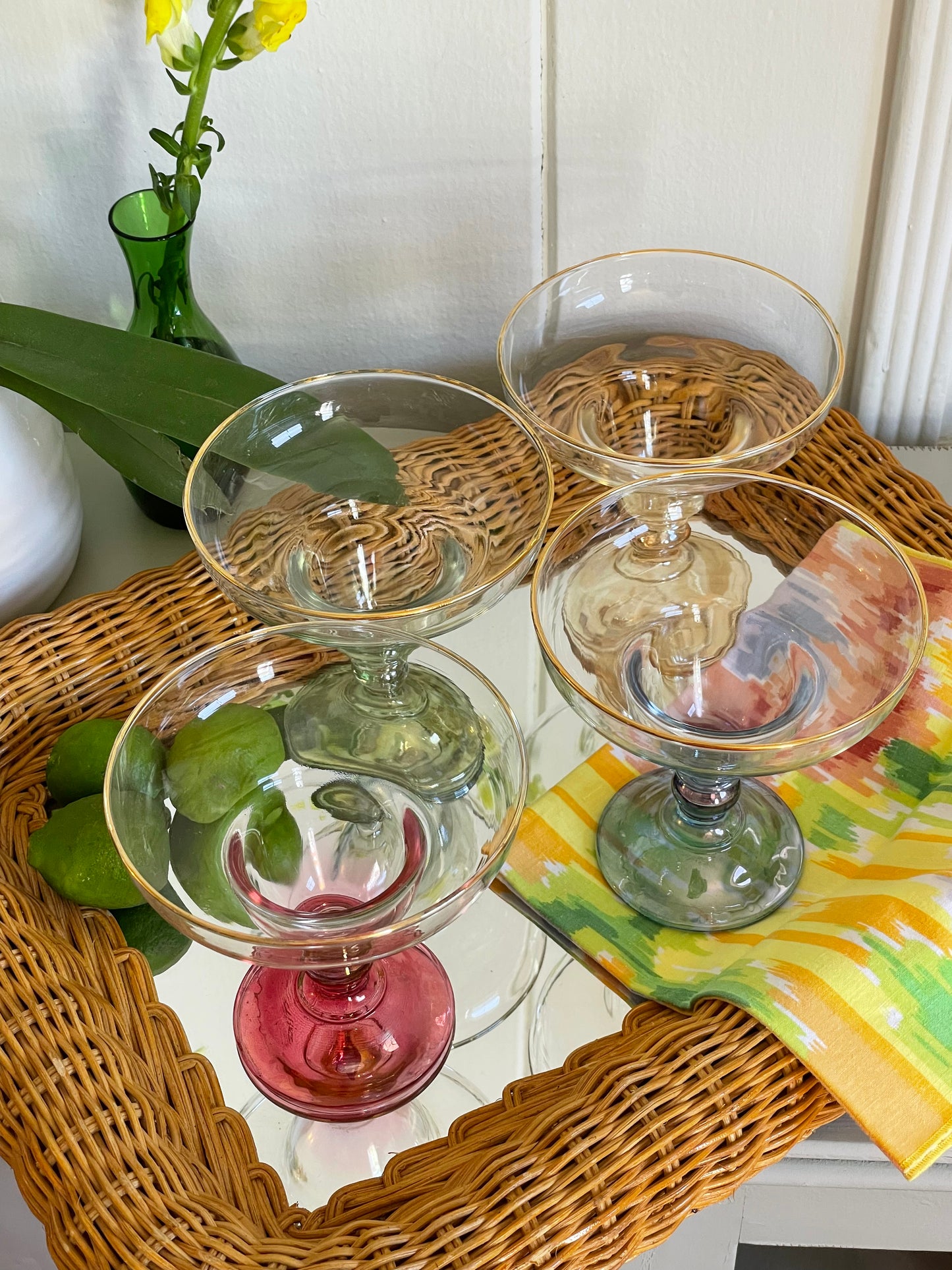 Poolside Aperitivo Margarita Glasses