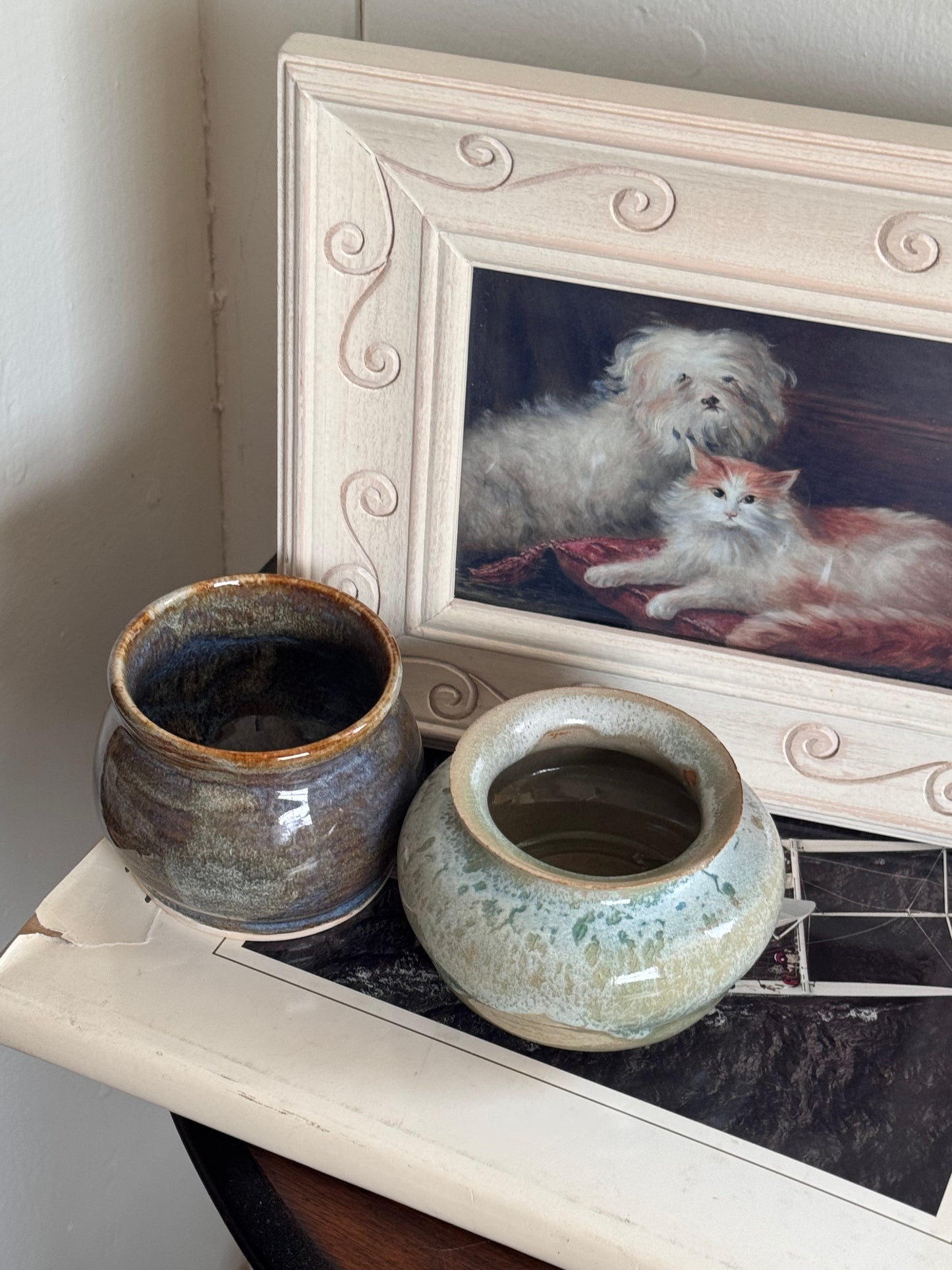 Port & Starboard Art-Pottery Mini Pots, Set of 2