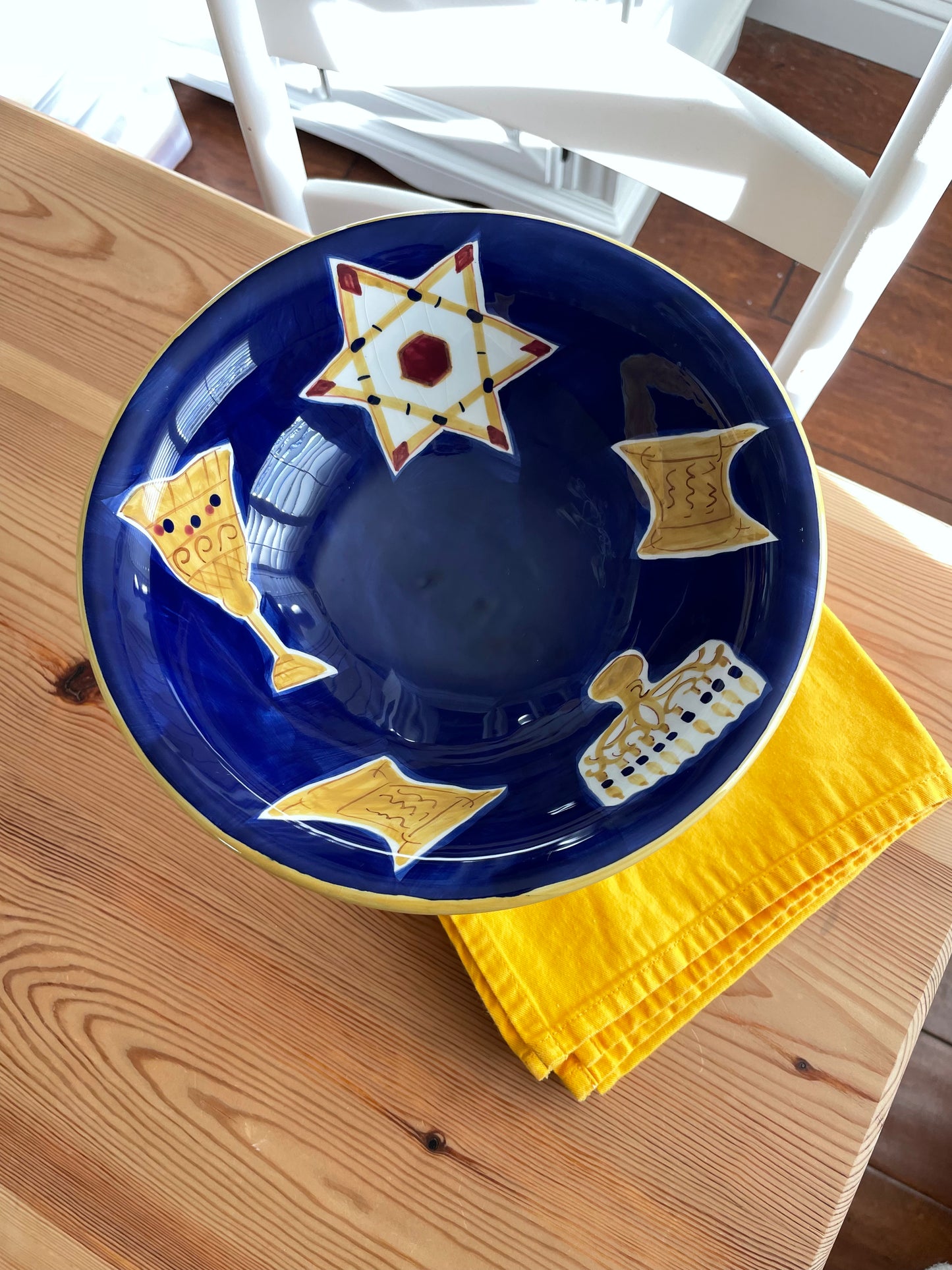 Hanukkah Pedestal Bowl