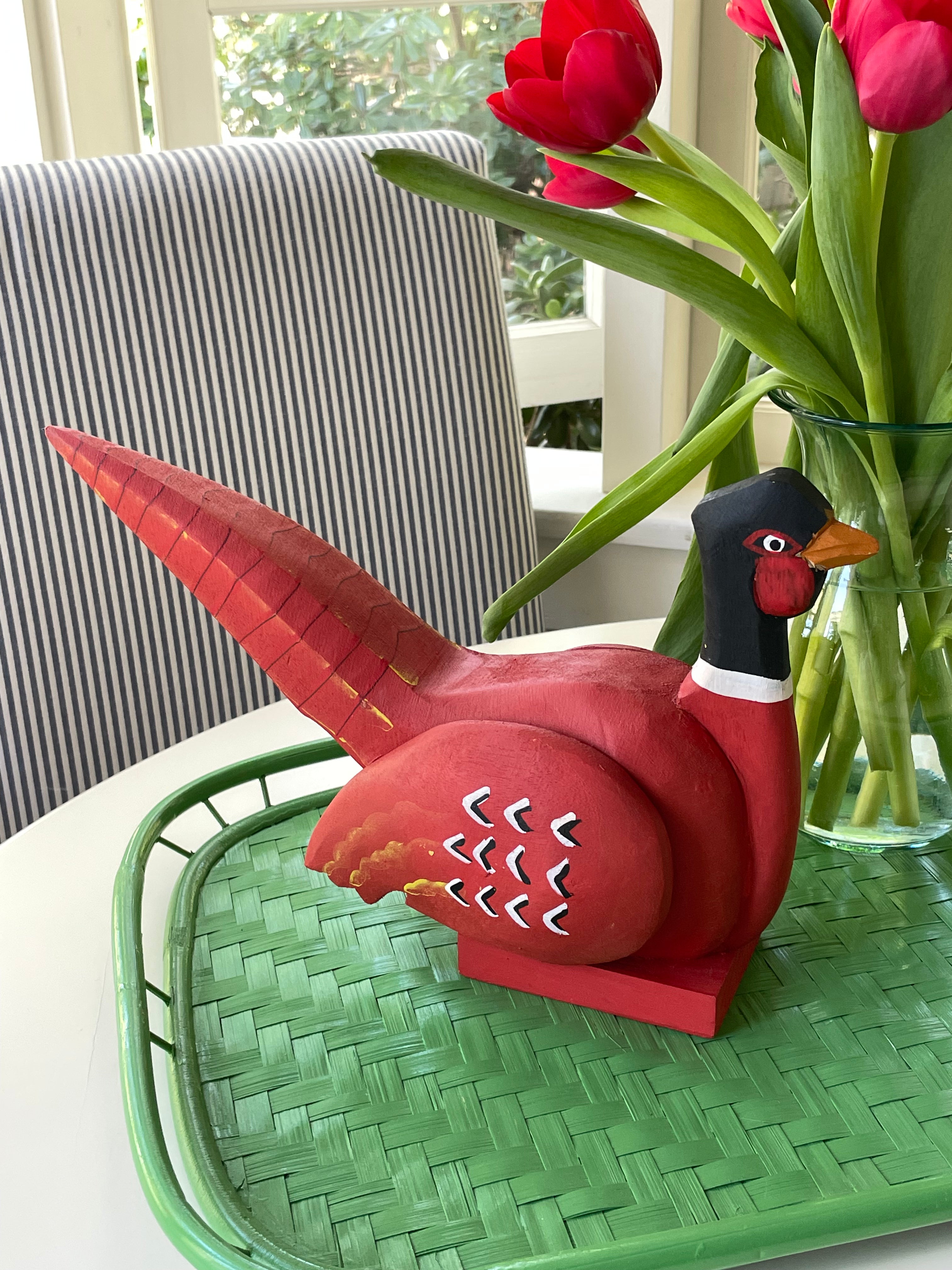 Captain Billie Decorative Wooden Pheasant