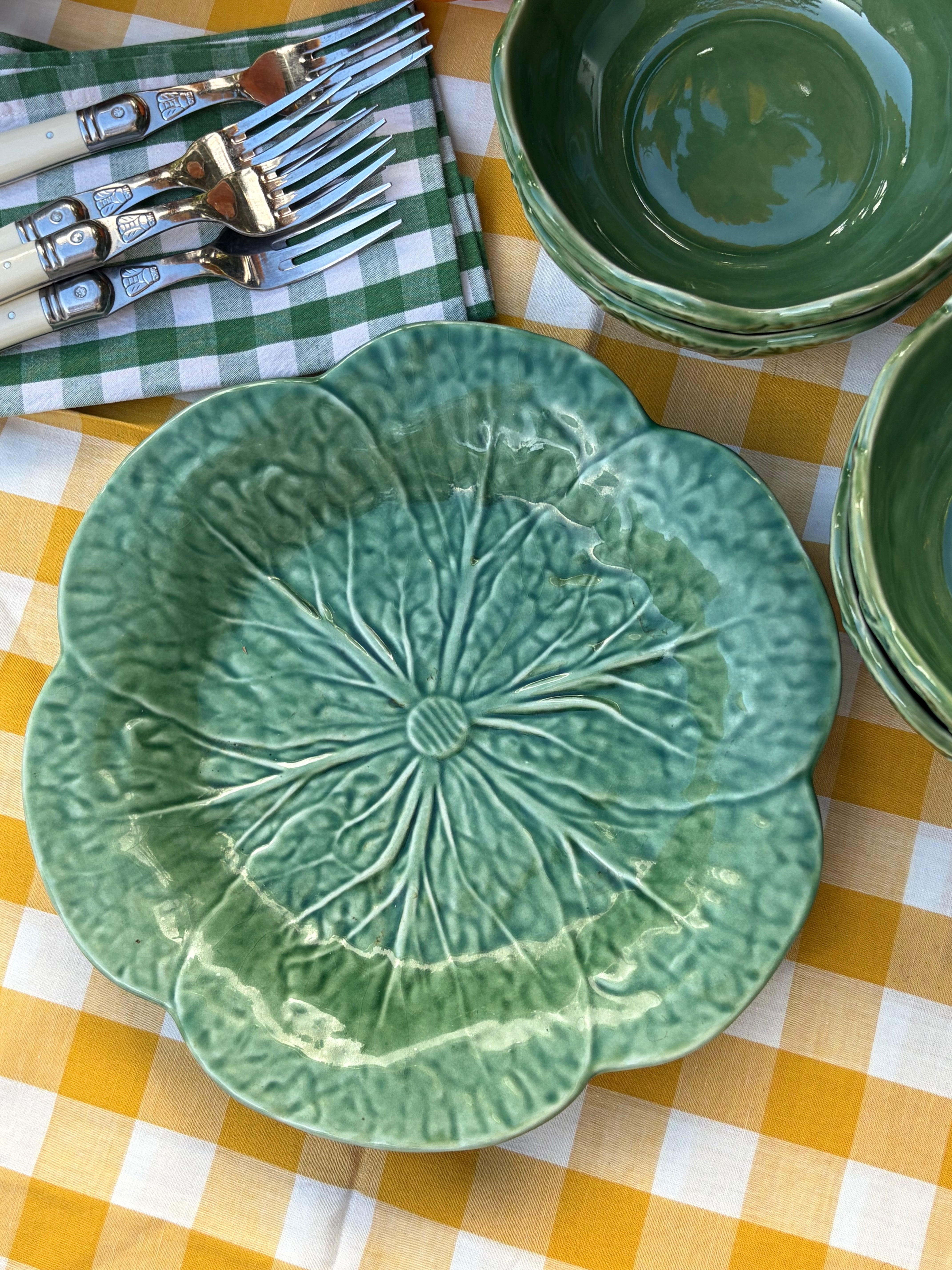 Bordallo Pinheiro Cabbage & Geranium Serving Set