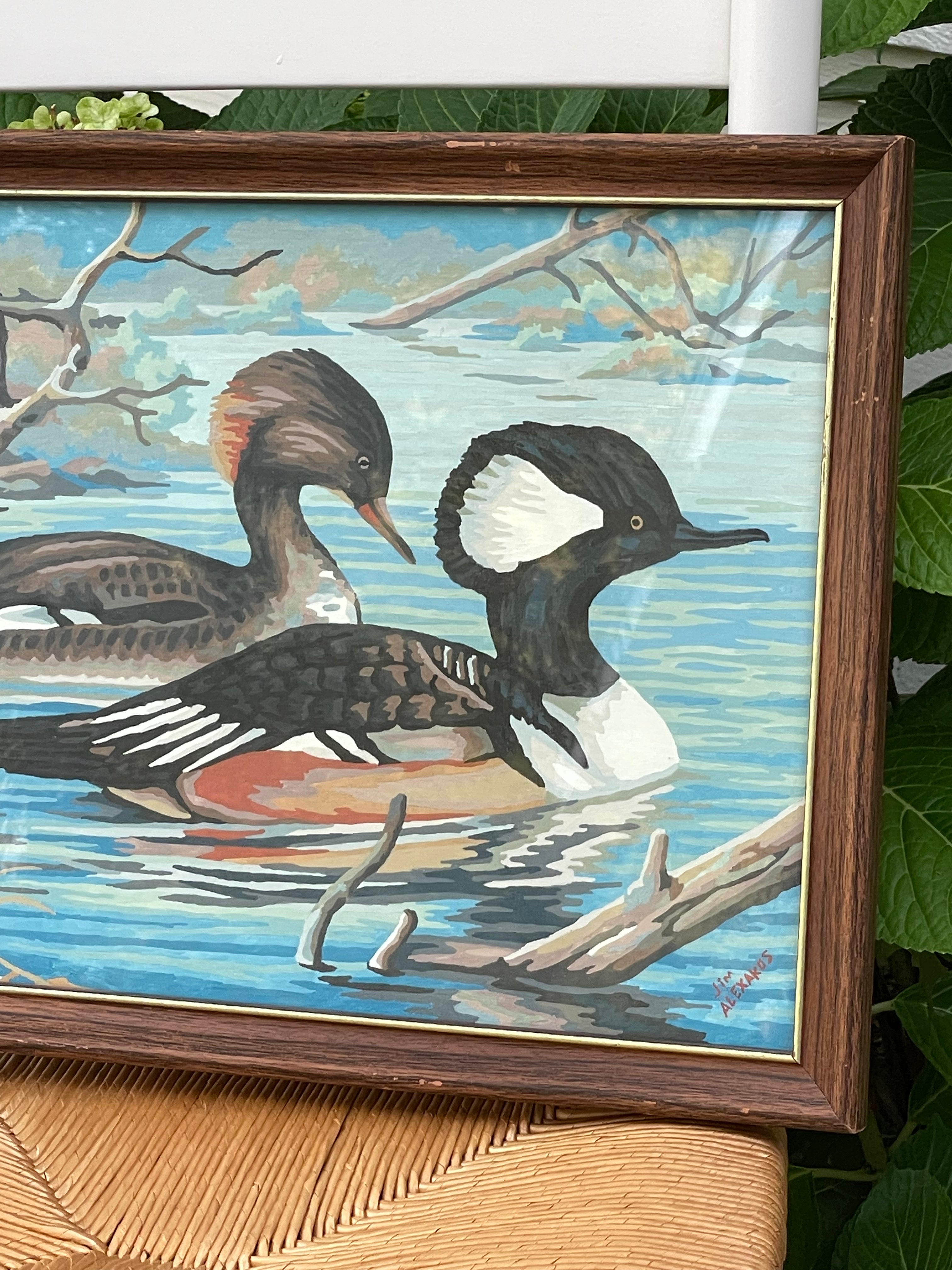 Duck Pond Framed Painting