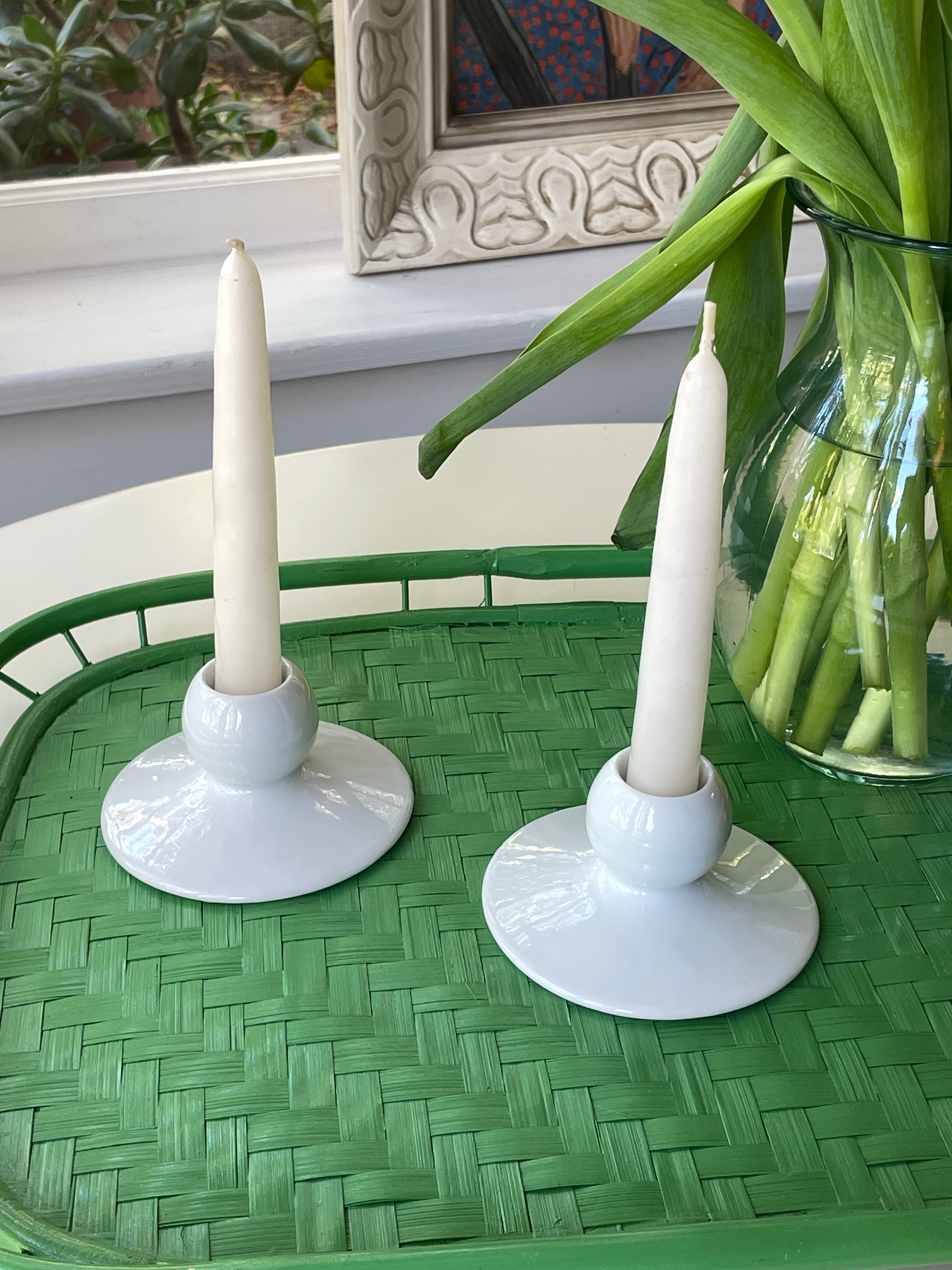 Mediterranean Sea Candlesticks, Set of 2