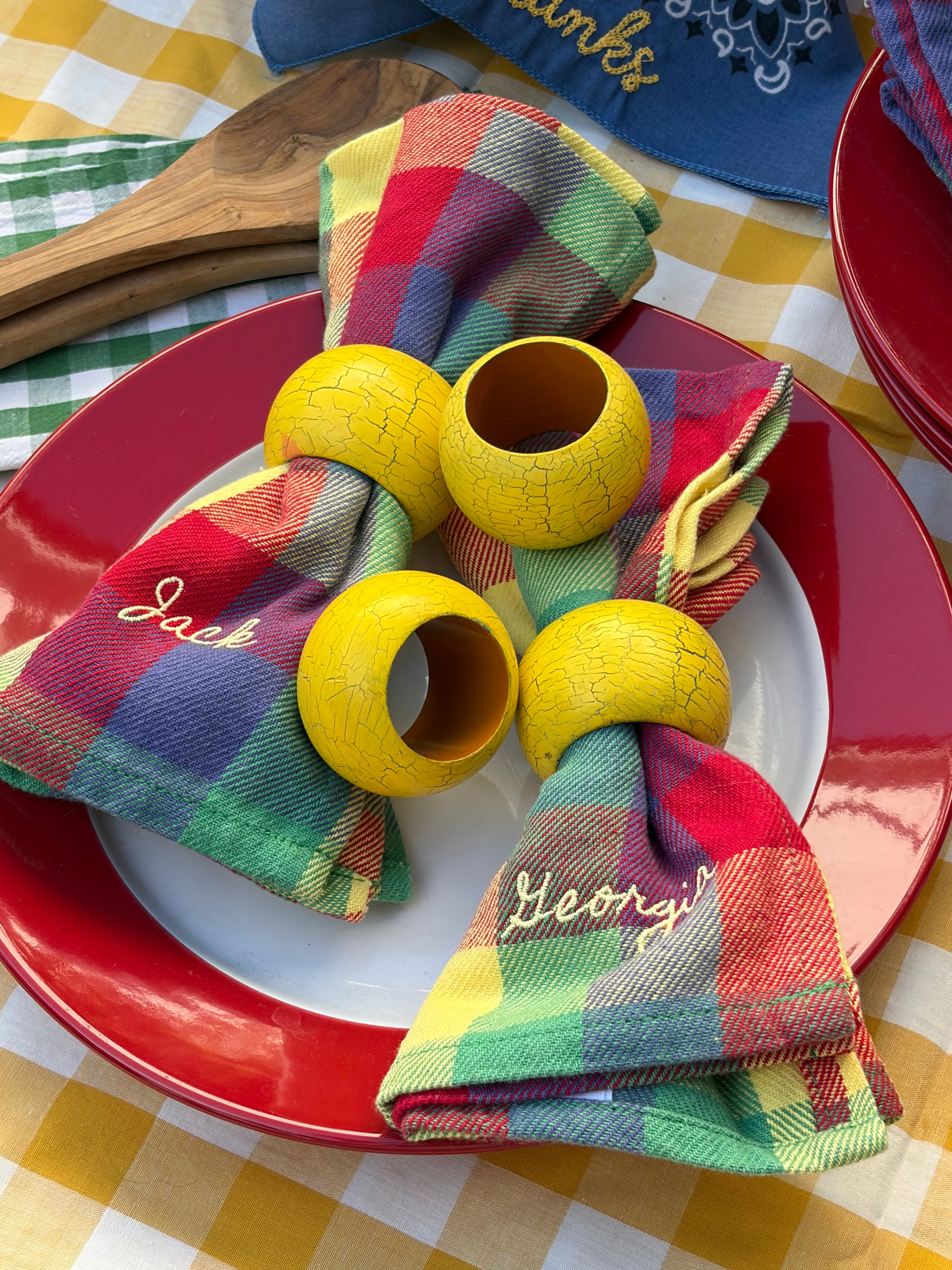 Kennebunk Napkin Rings, Set of 4