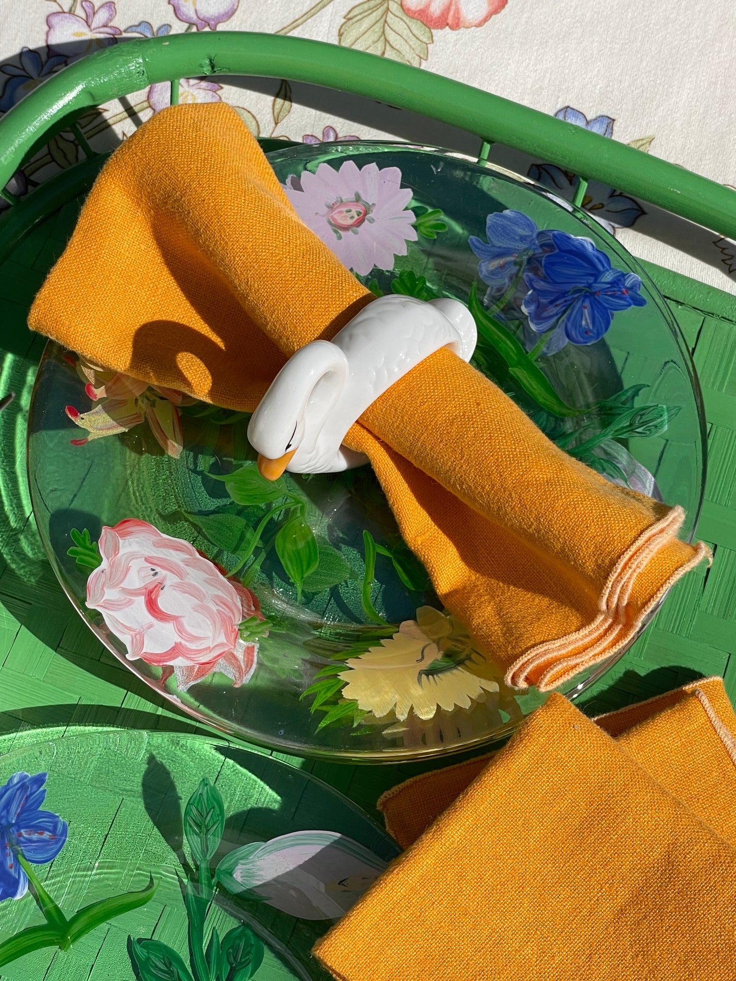Coscoroba Swan Napkin rings, Set of 4