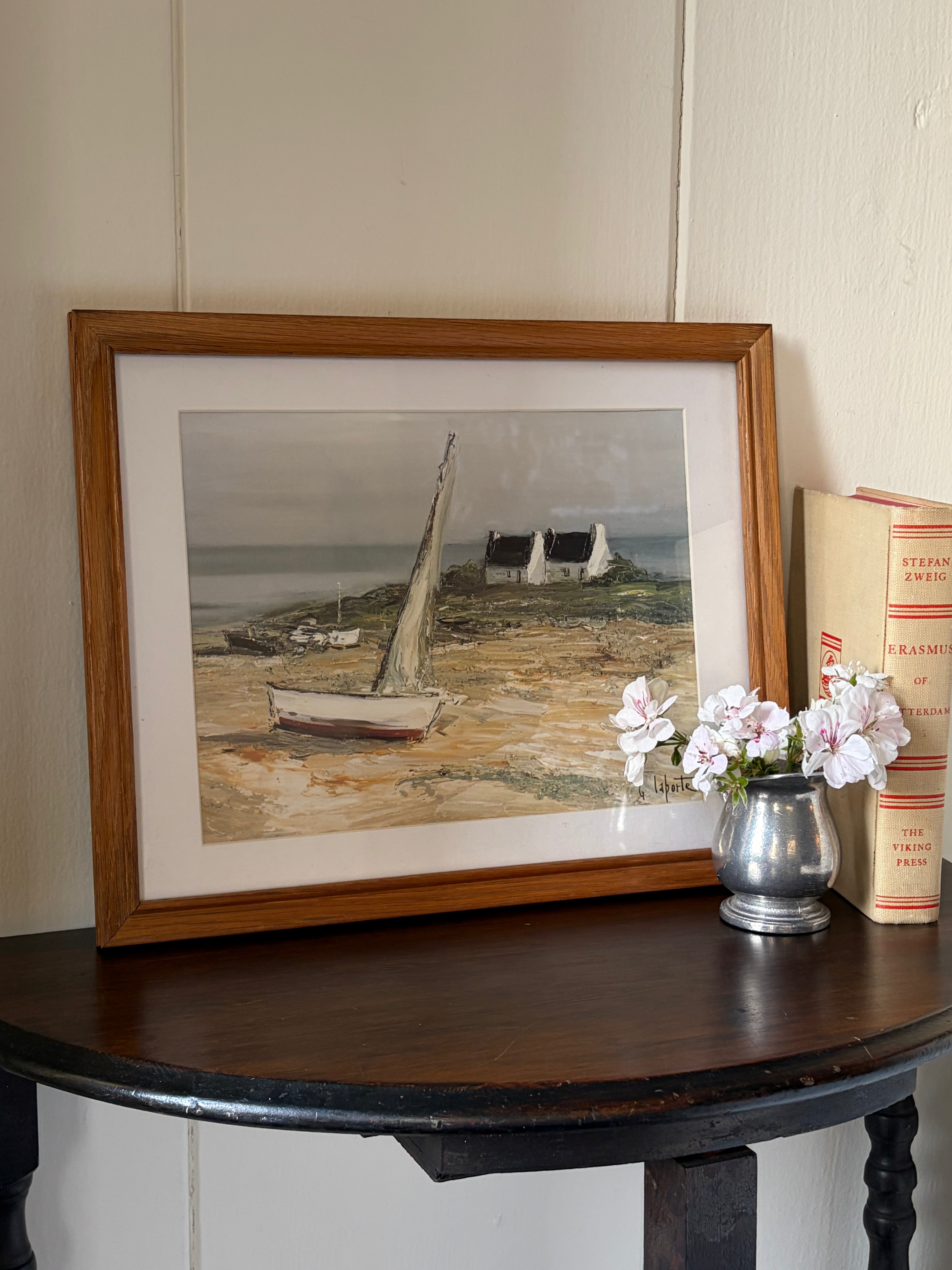 Port en Bretagne Framed Art