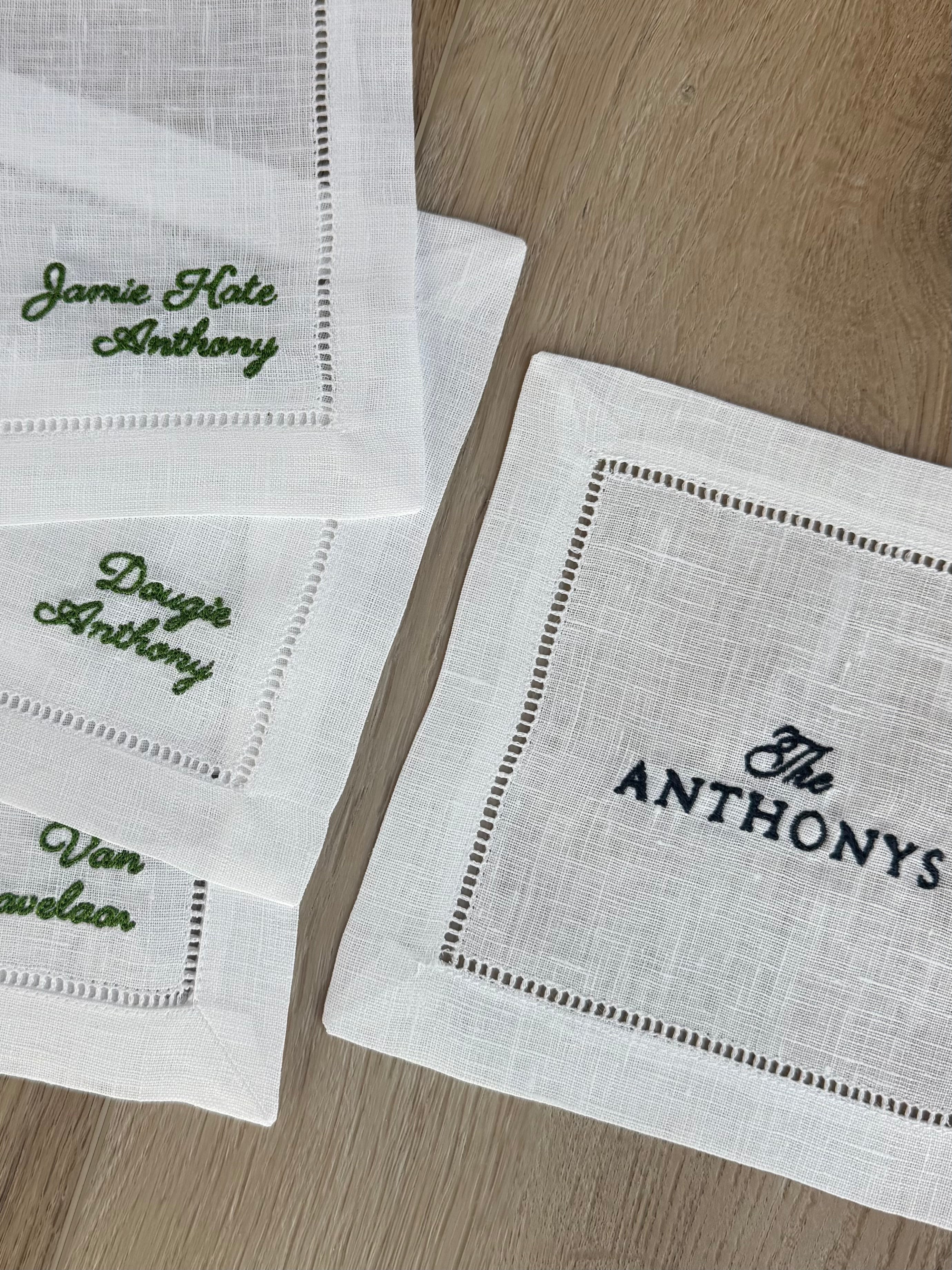 Custom Logo Cocktail Napkins (Upload Your Logo)