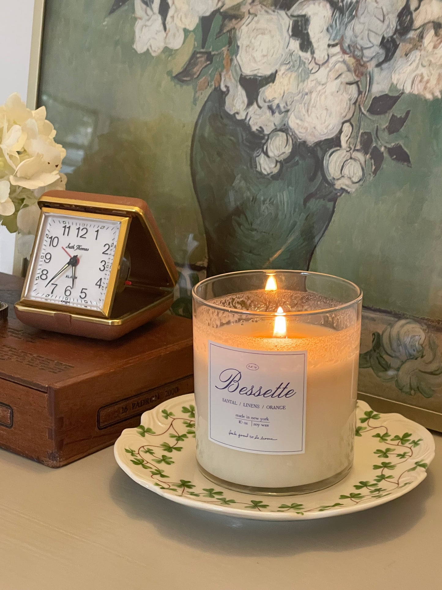 Evergreen Candle Plate