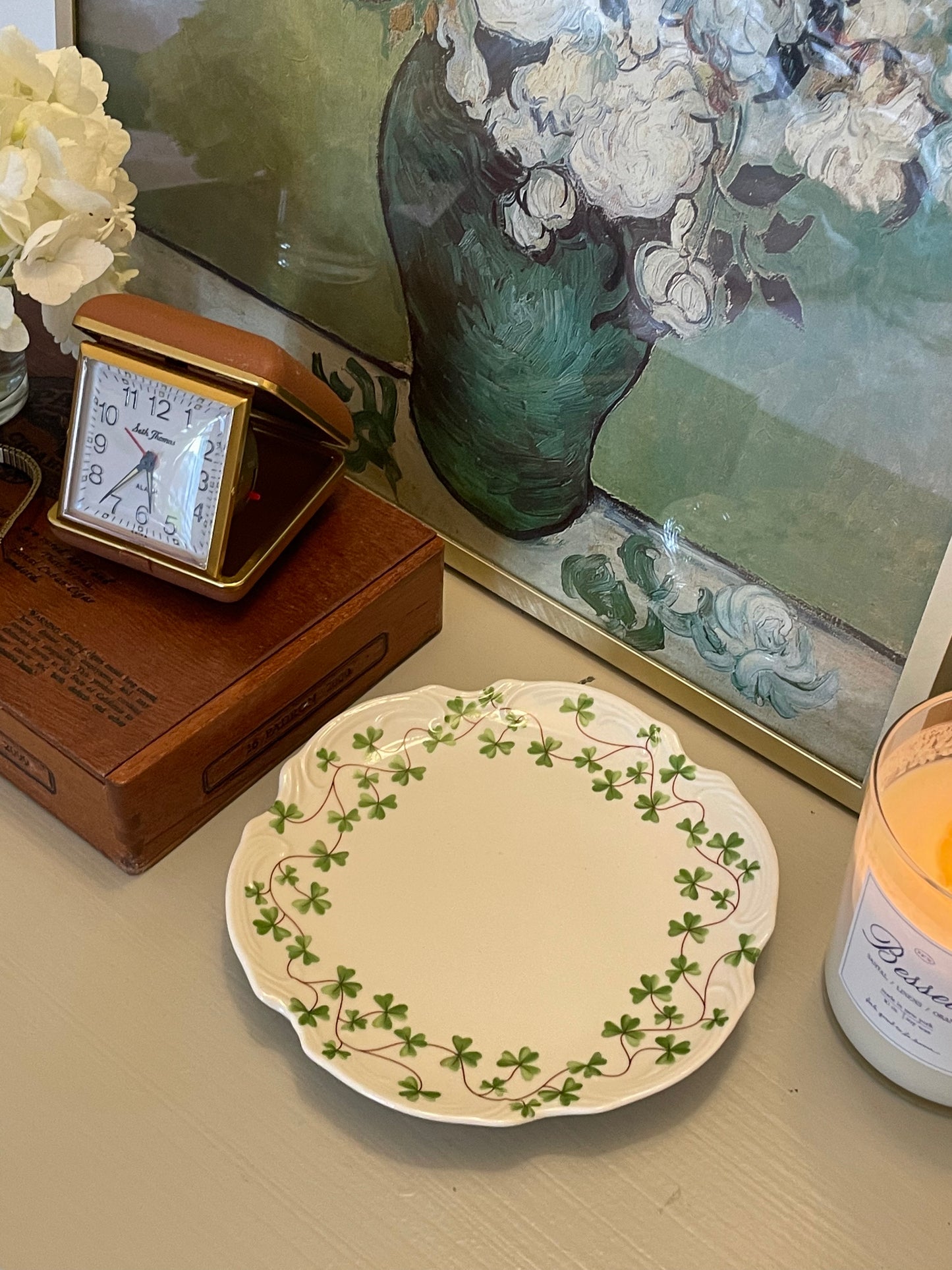 Evergreen Candle Plate