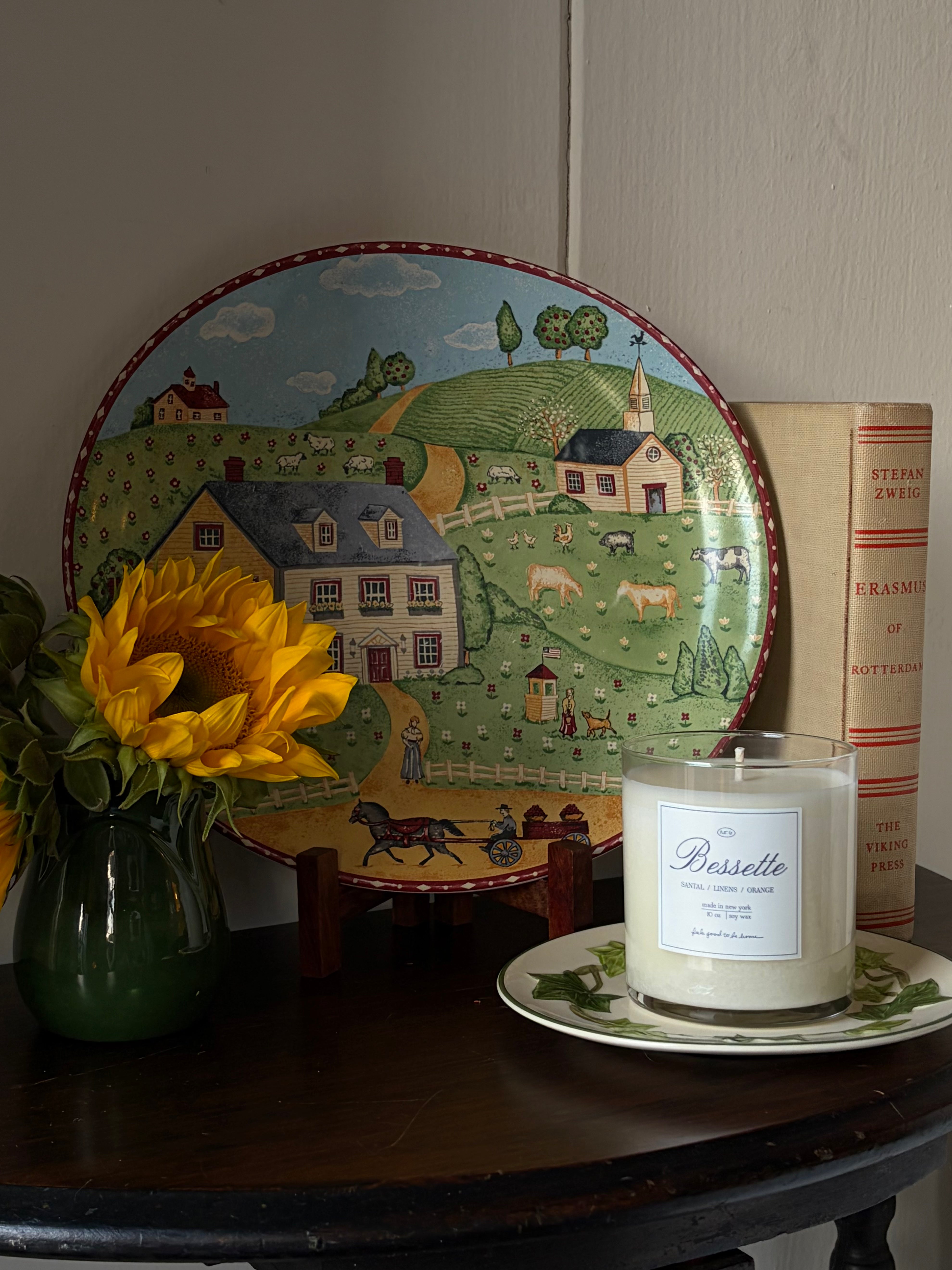 Small Town Decorative Plate