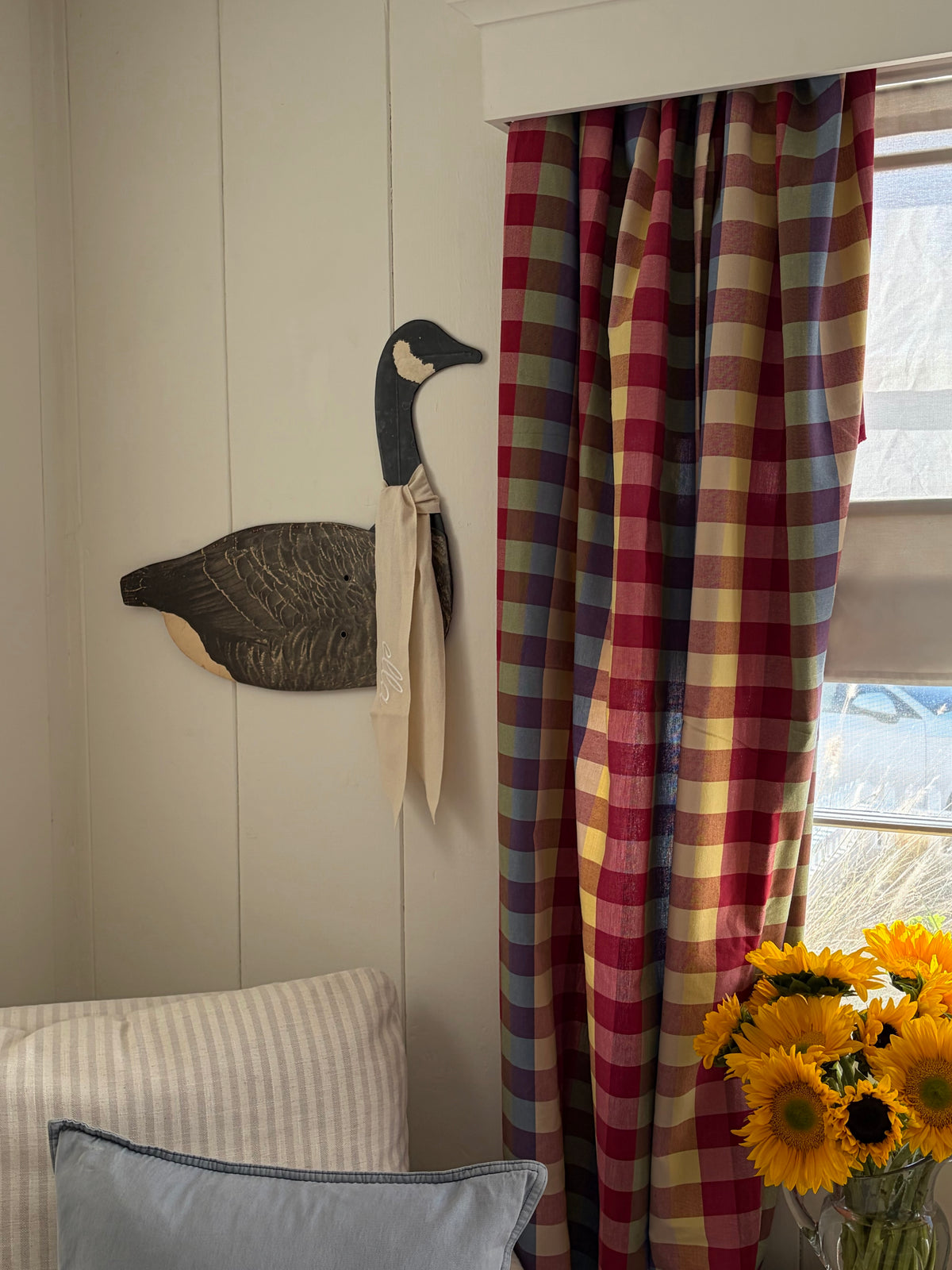 Antique Folding Goose Decoy, Standard Pose