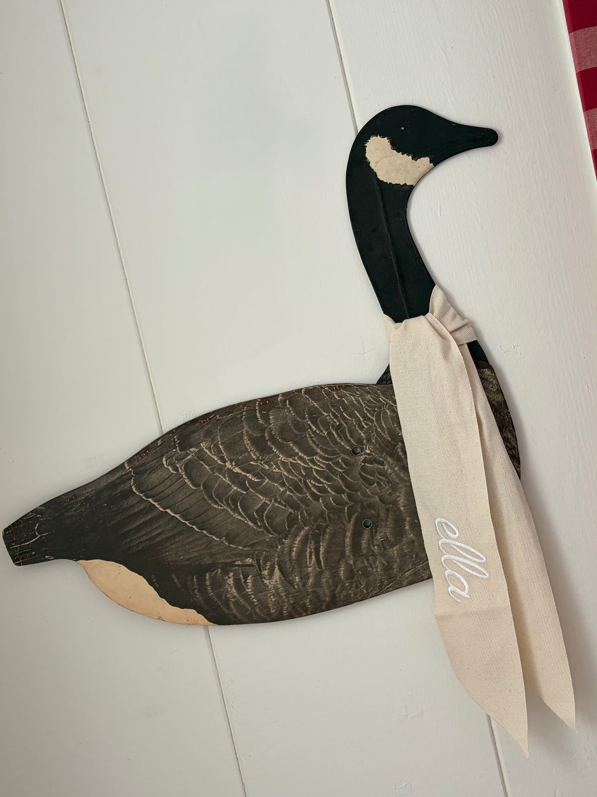 Antique Folding Goose Decoy, Standard Pose