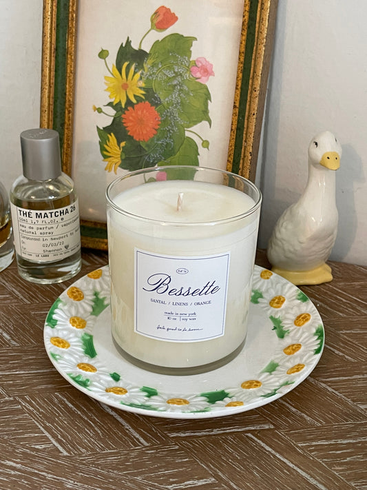 Daisy Candle Plate