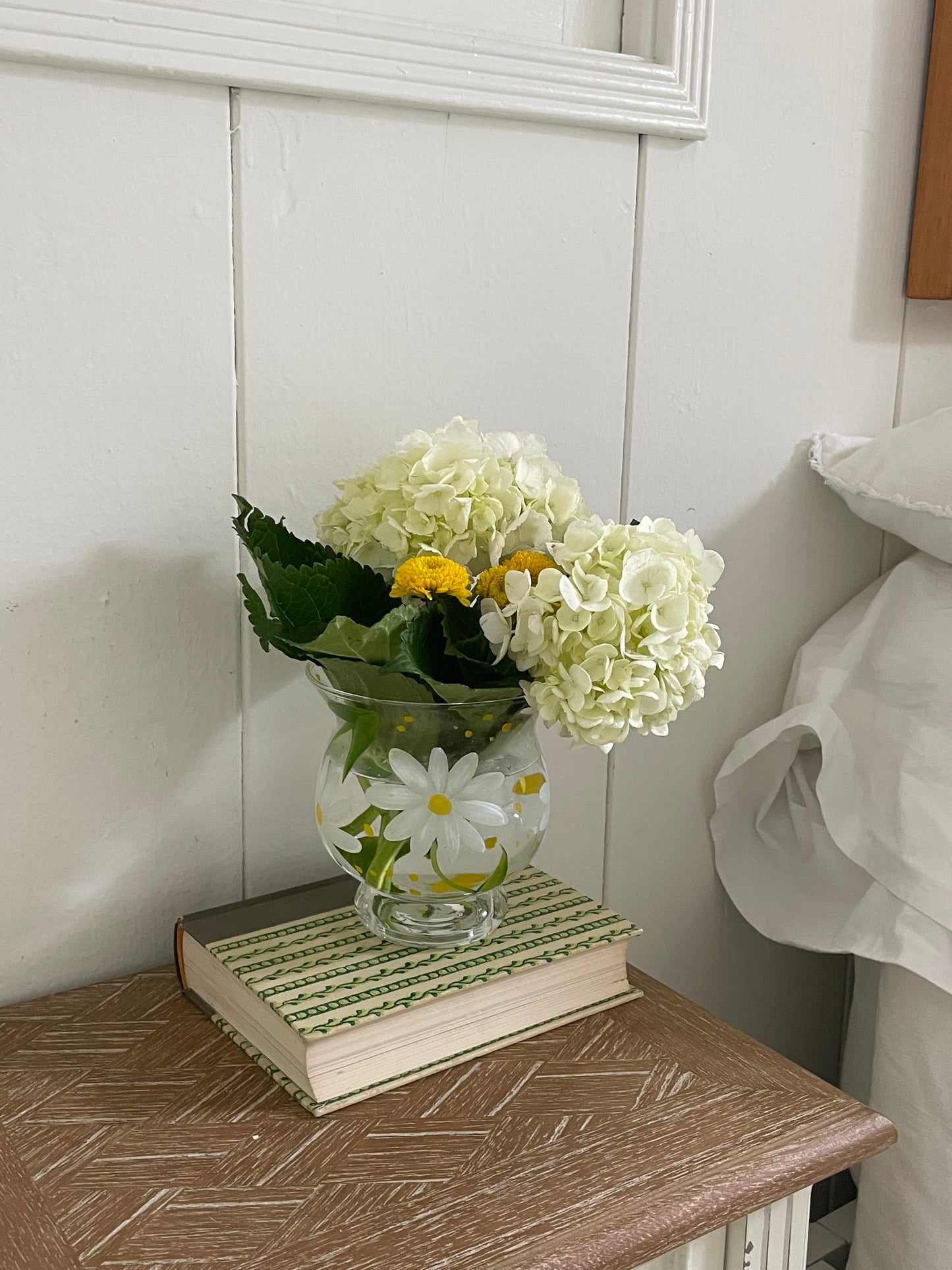 White Cosmo Flower Vase