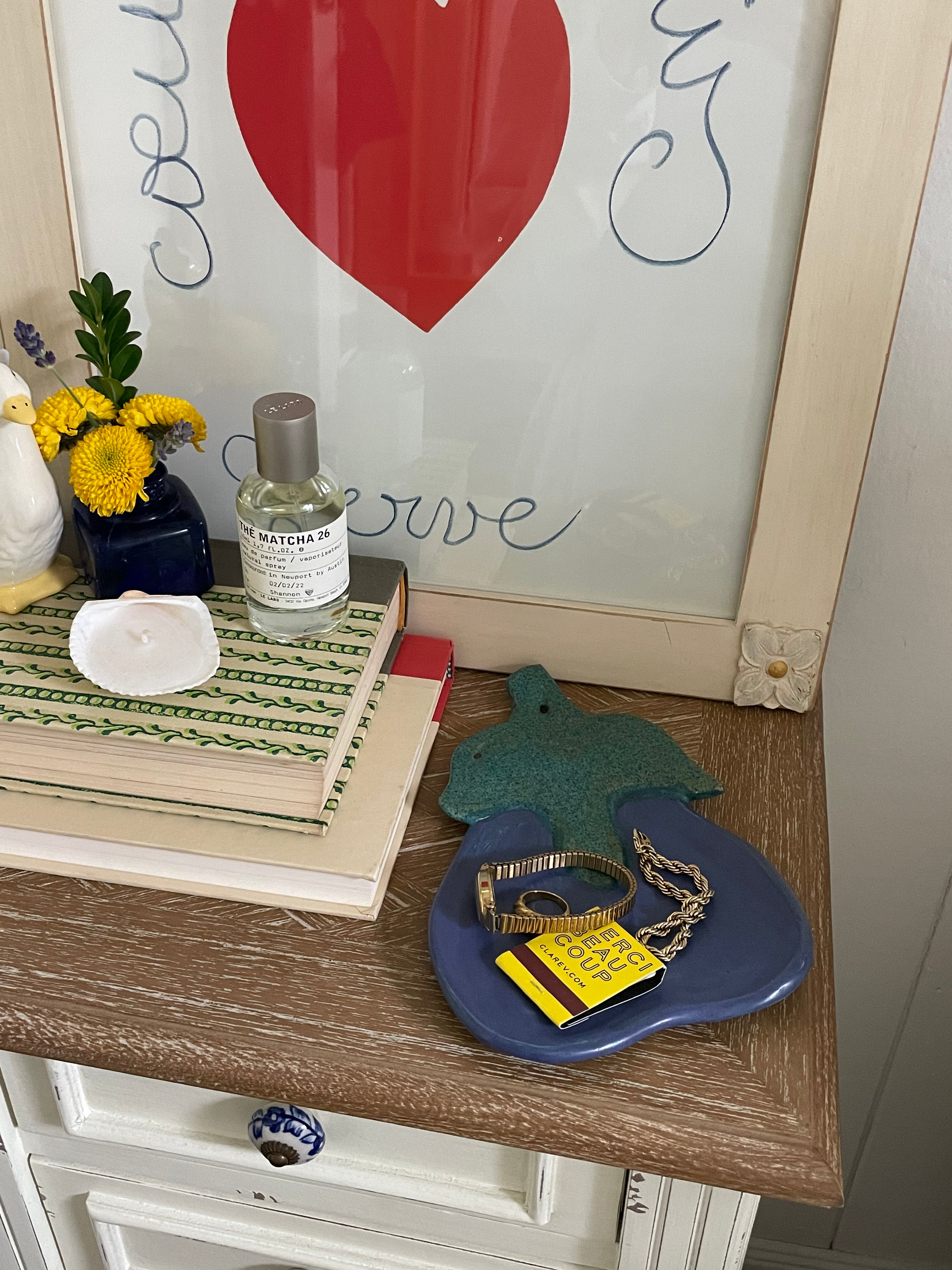 Eggplant Pottery Trinket Tray