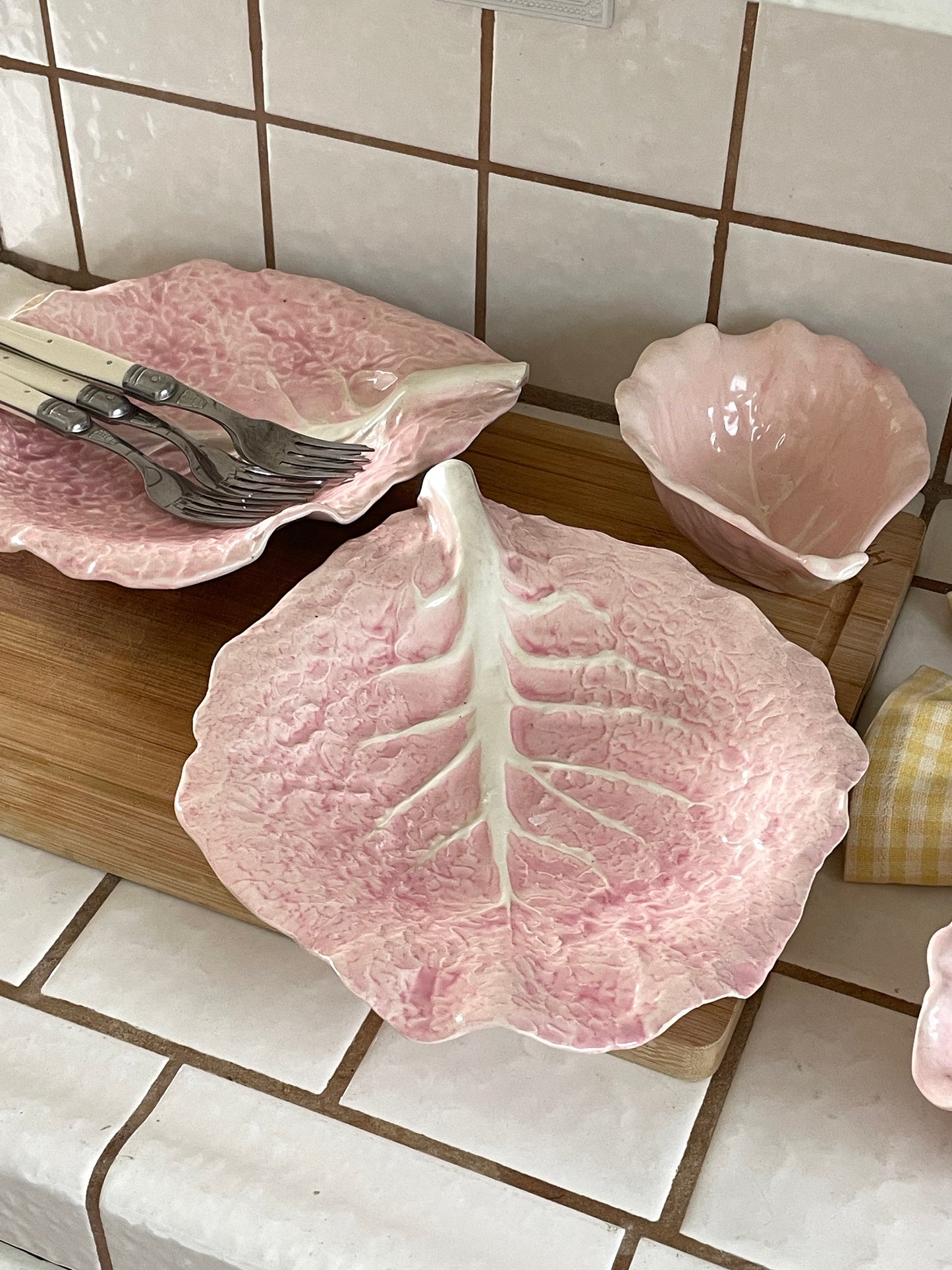 Lottie Pink Cabbage 4-Piece Serving Set