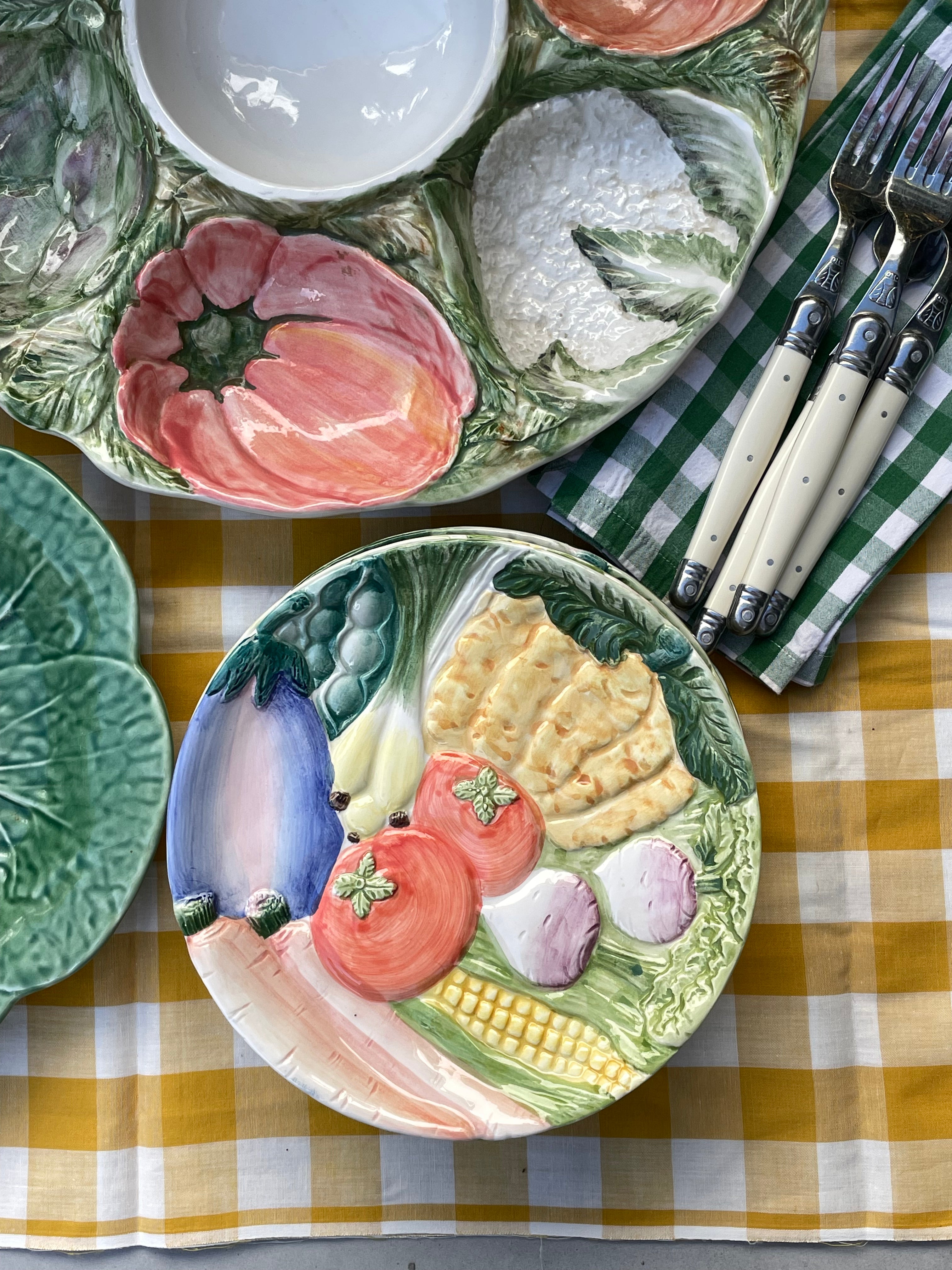Vegetable Garden Salad Plates, Set of 4