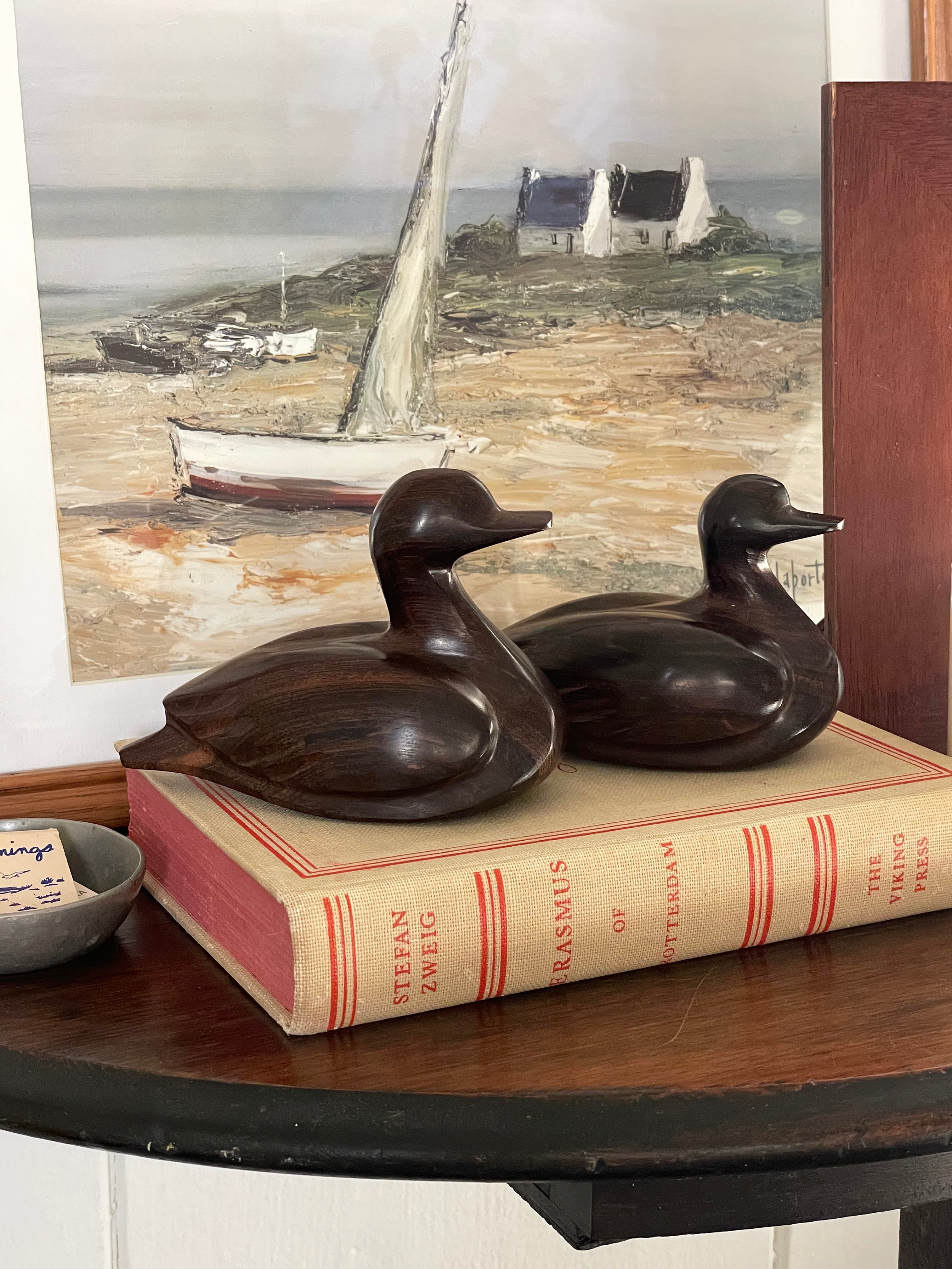 Mill Pond Duck Paperweights, Set of 2