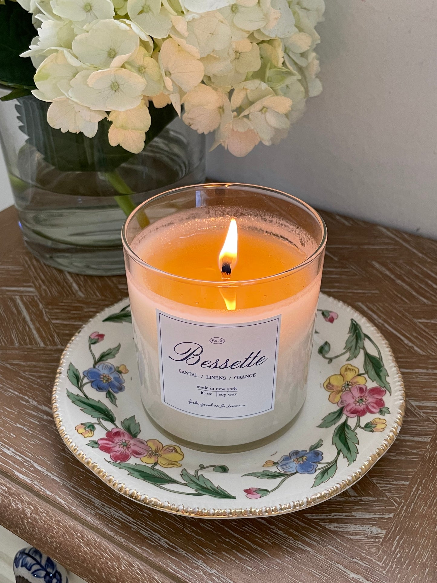 Flower Streets Candle Plate