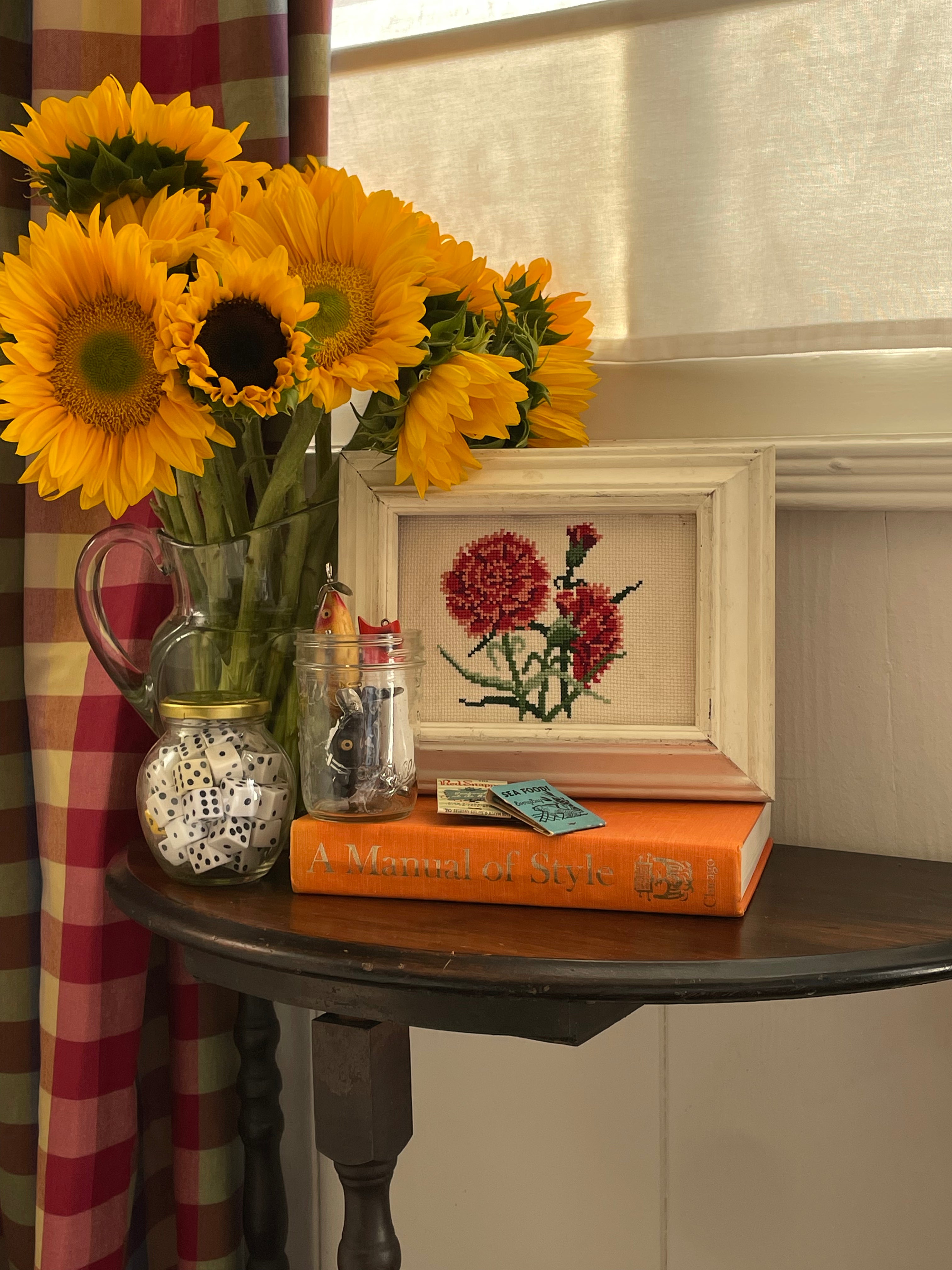 Wild Garden Needlepoint Framed Art