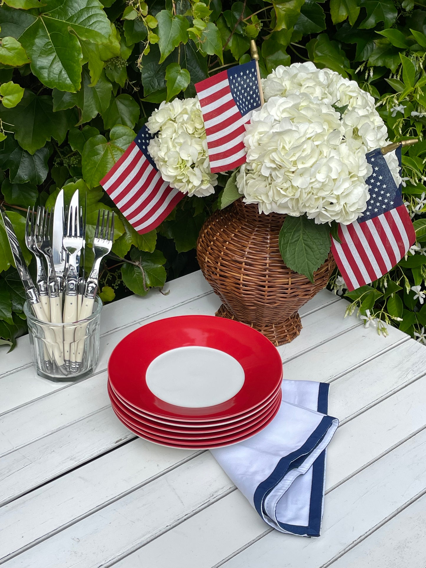 Uncle Sam Salad Plates, Set of 6