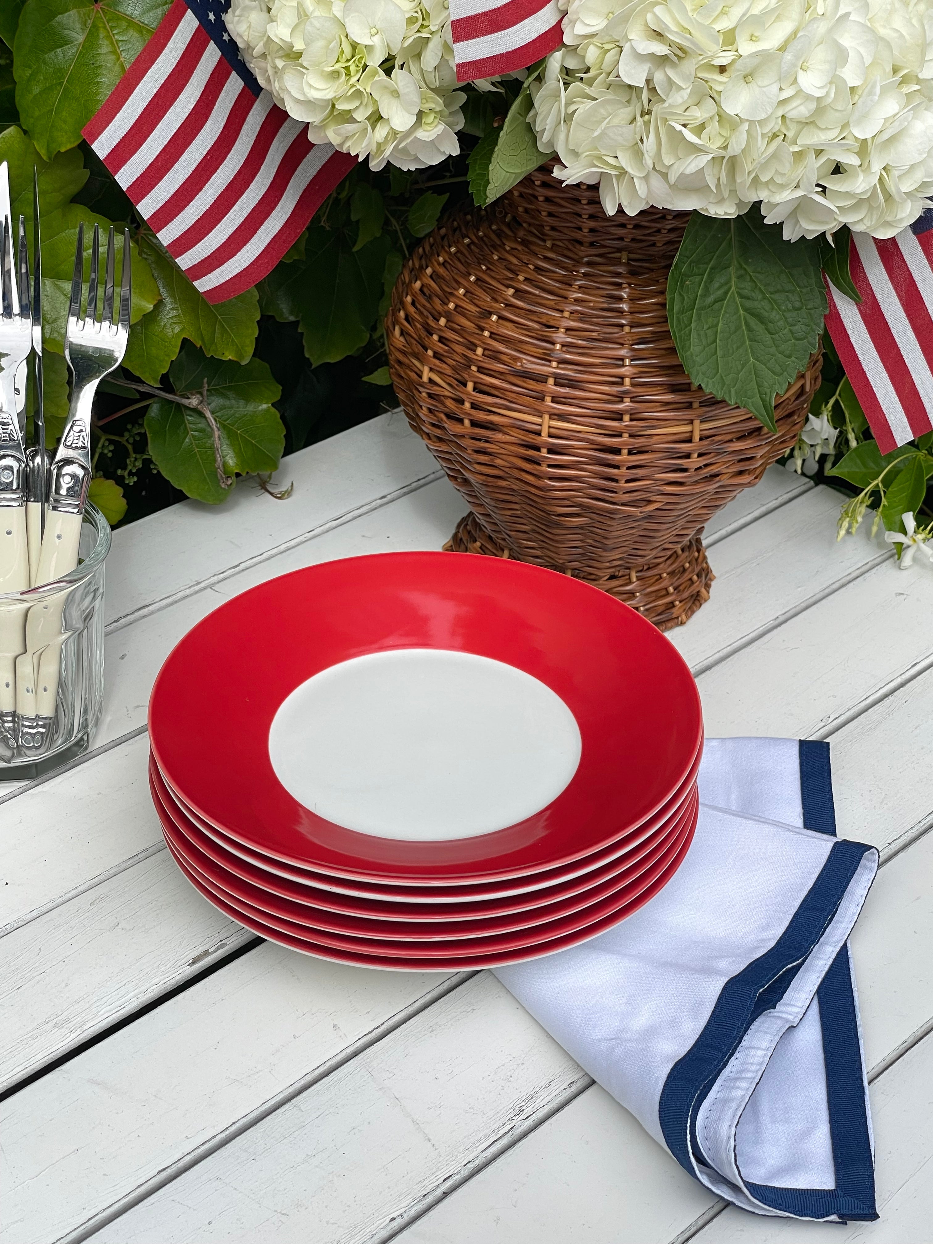 Uncle Sam Salad Plates, Set of 6