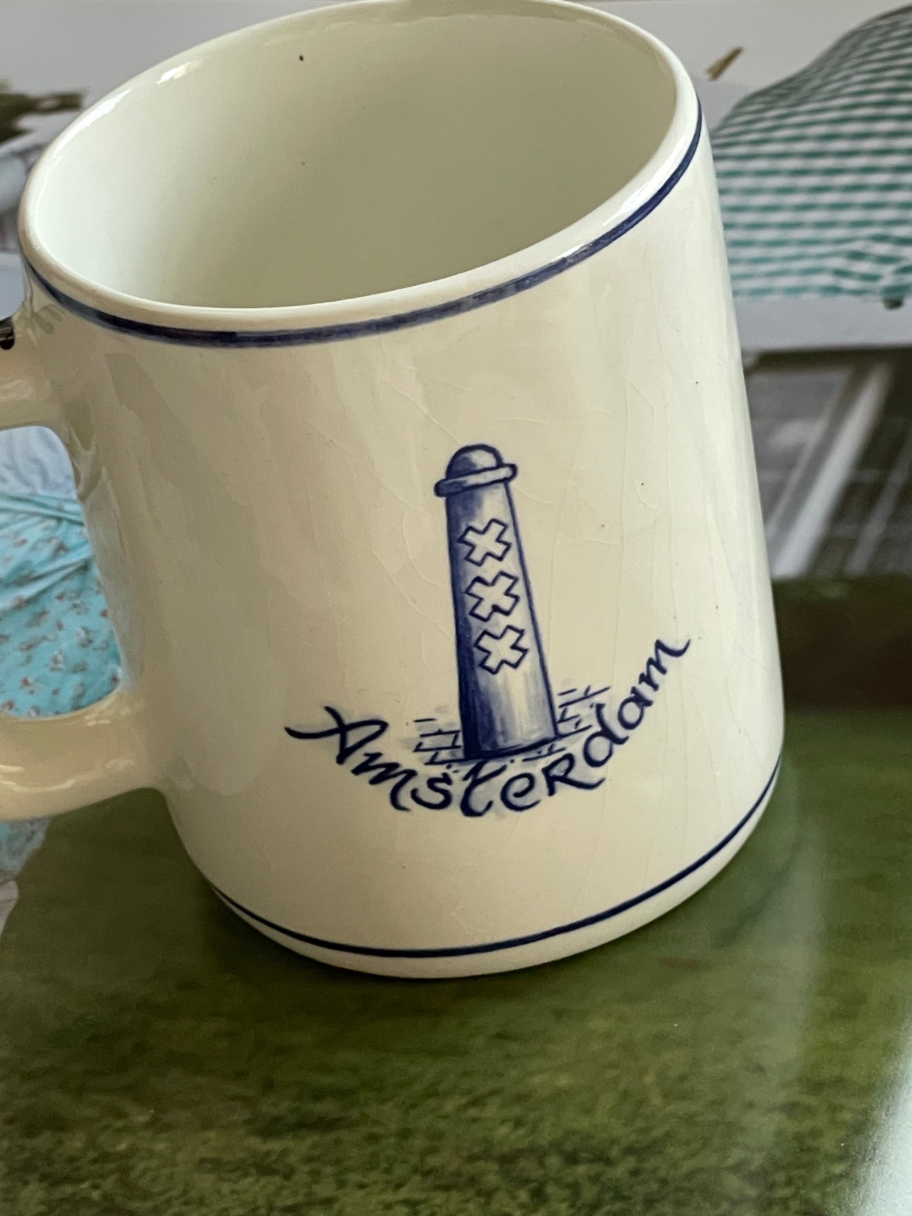 Delfts Blue Amsterdam Arms Mug