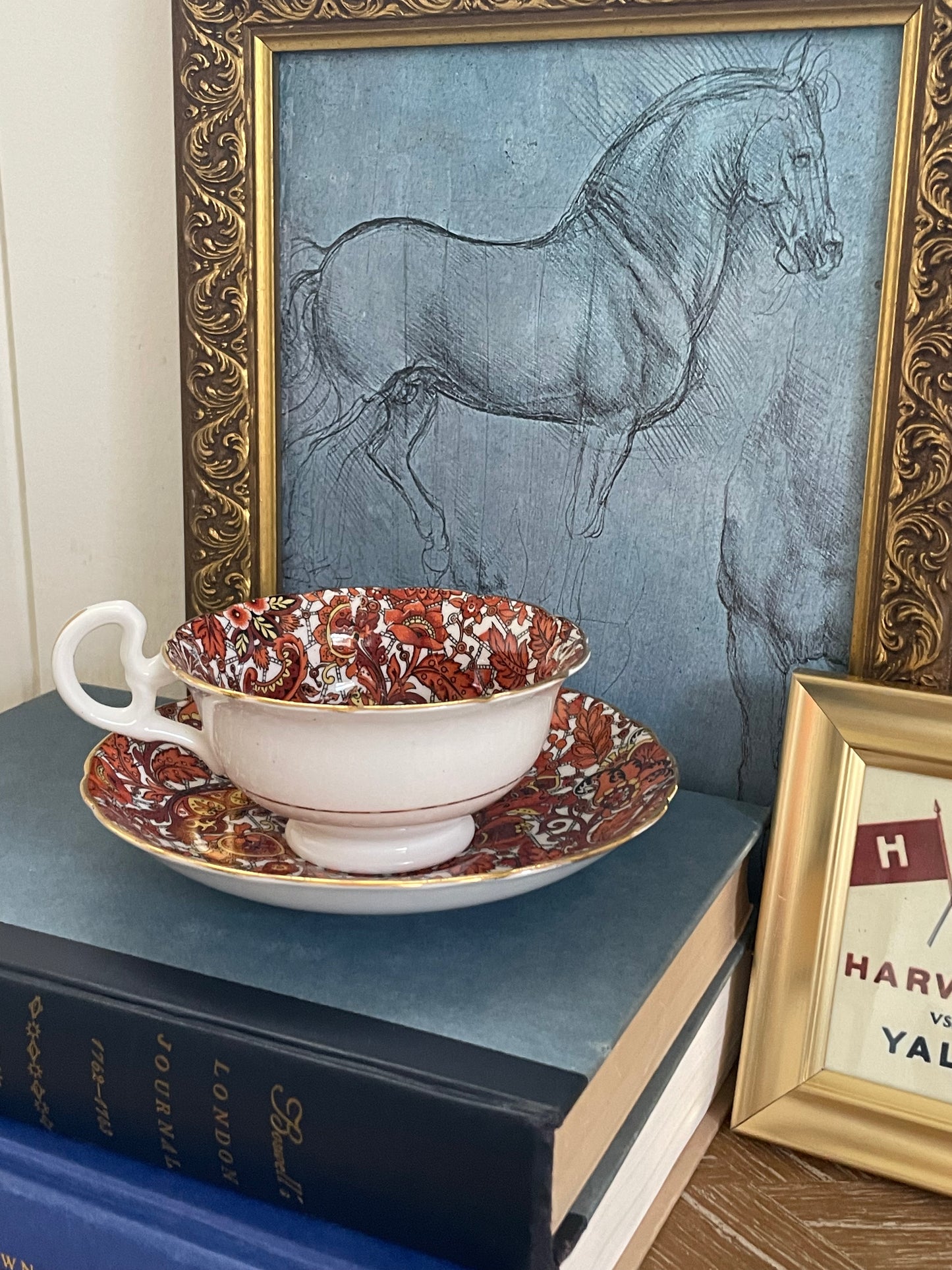 Paisley Tea Cup and Saucer