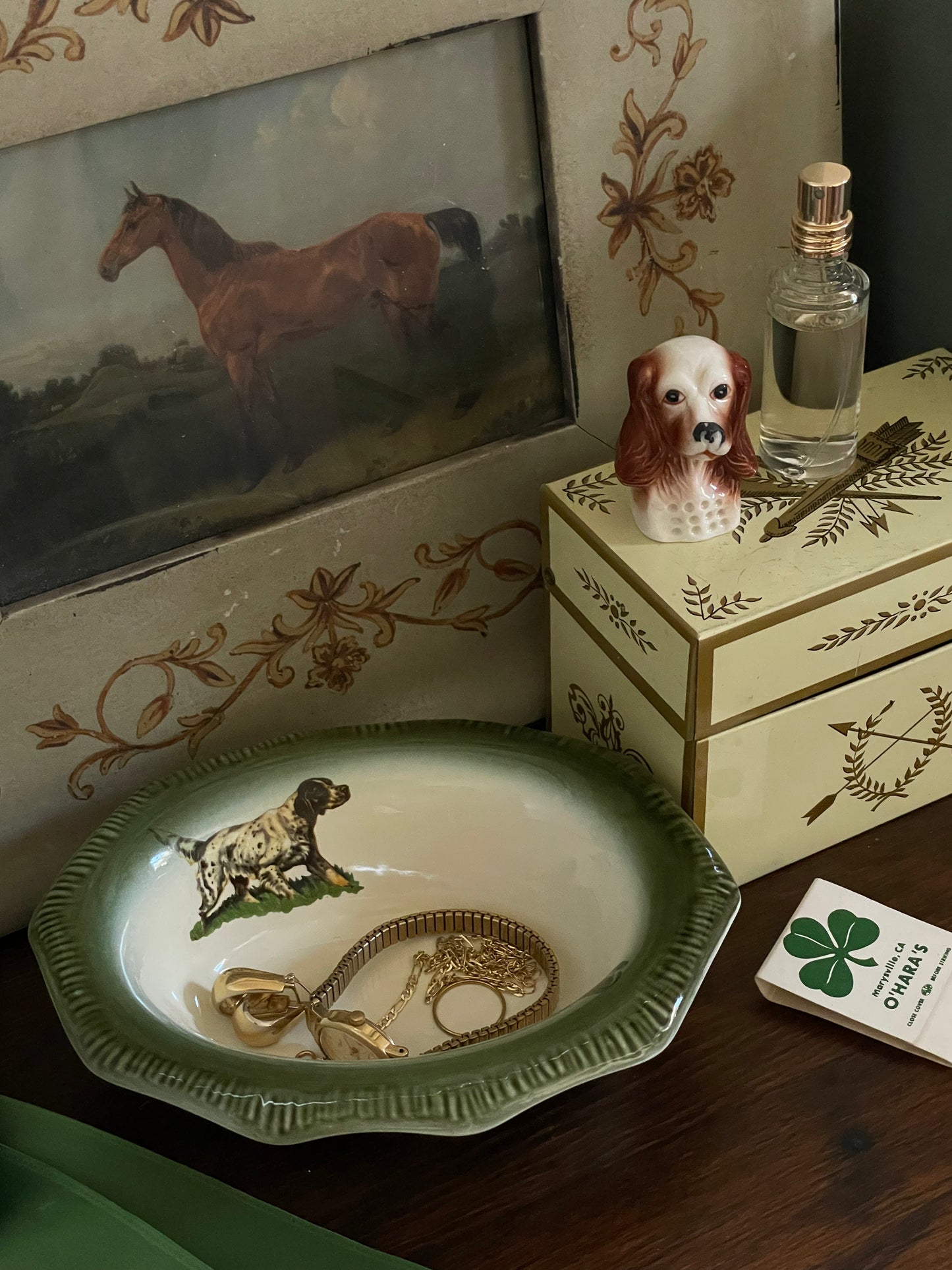 Spaniel Thimble Figurine