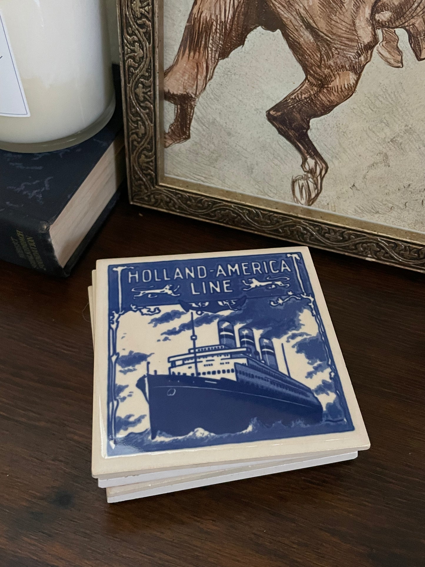 Holland-America Line Coasters, Set of 4