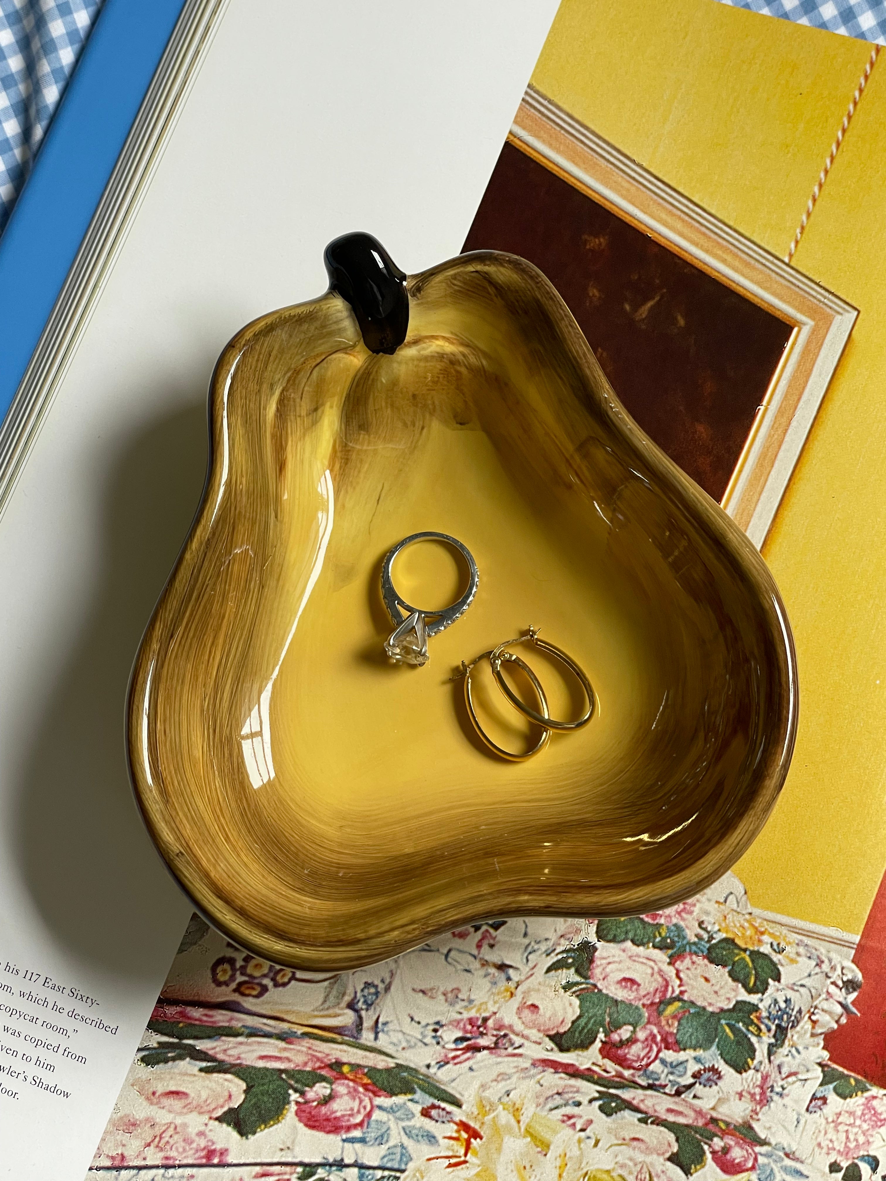 Poached Pear Trinket Dish