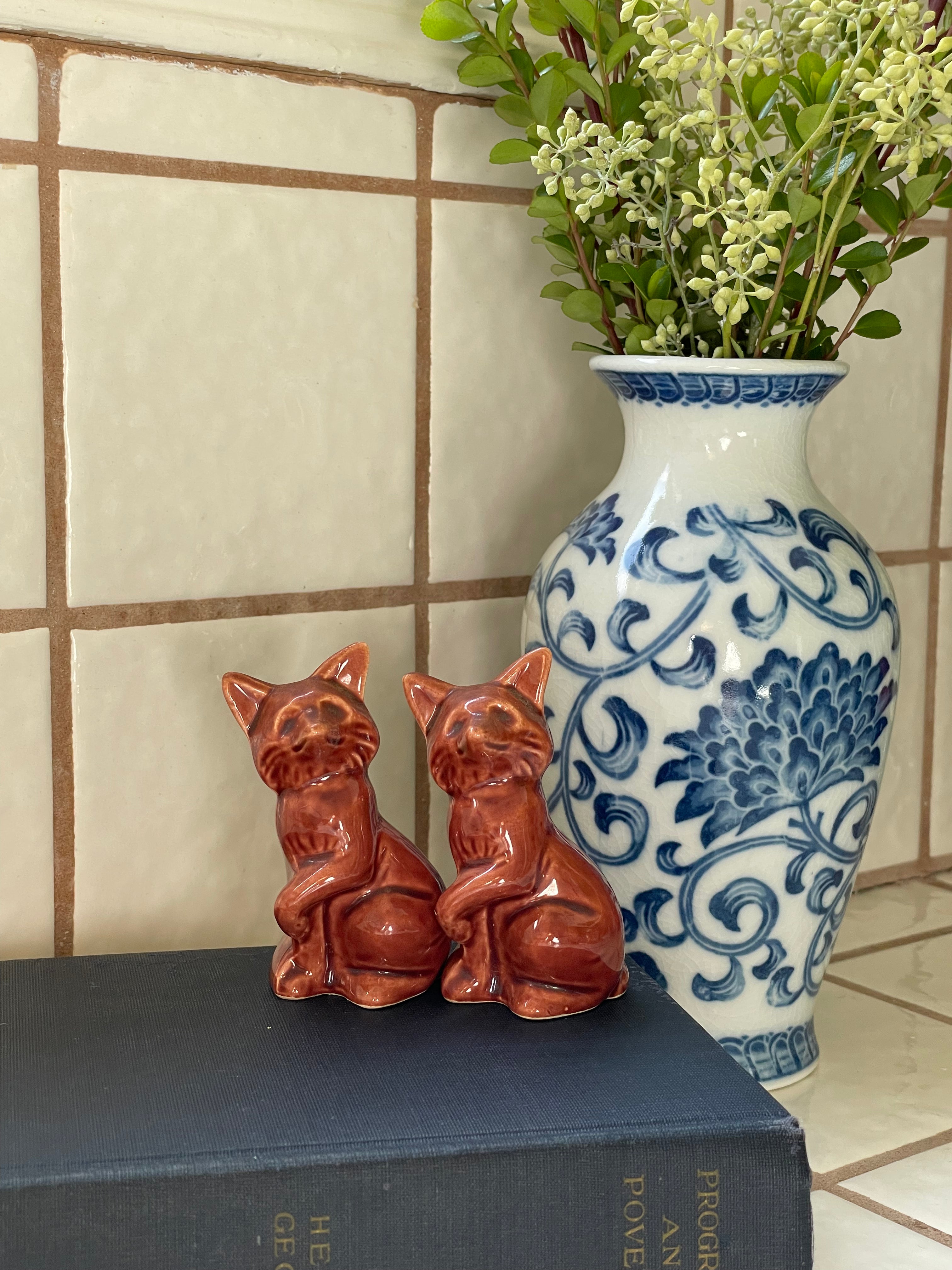 Red Fox Salt & Pepper Shakers