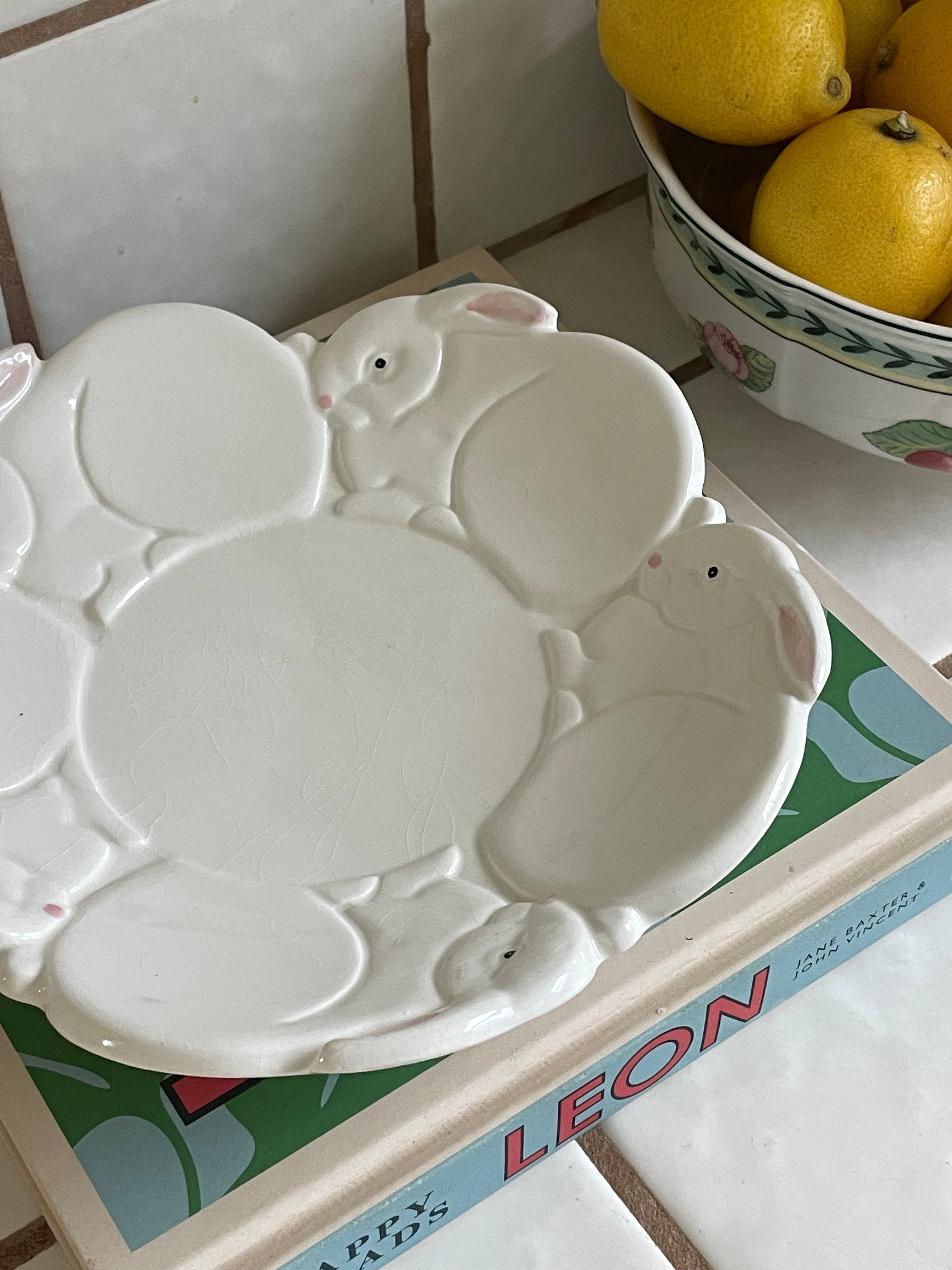 Cottontail Candle Plate