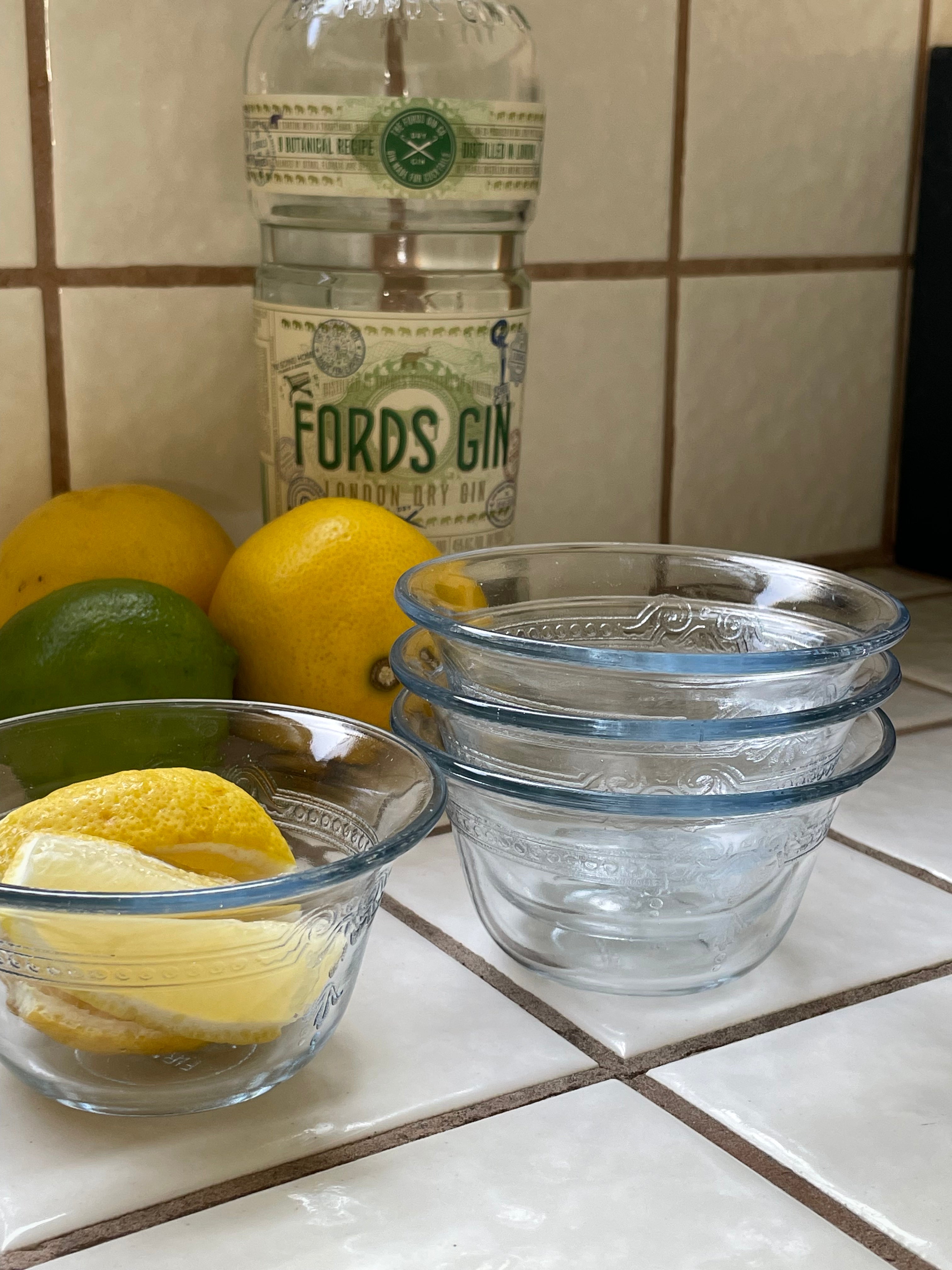 Philbe Glass Custard Cups, Set of 4