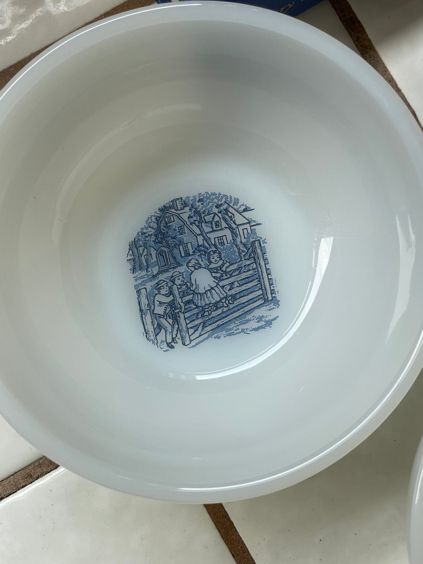 Woodbridge Milk-Glass Bowls, Set of 2